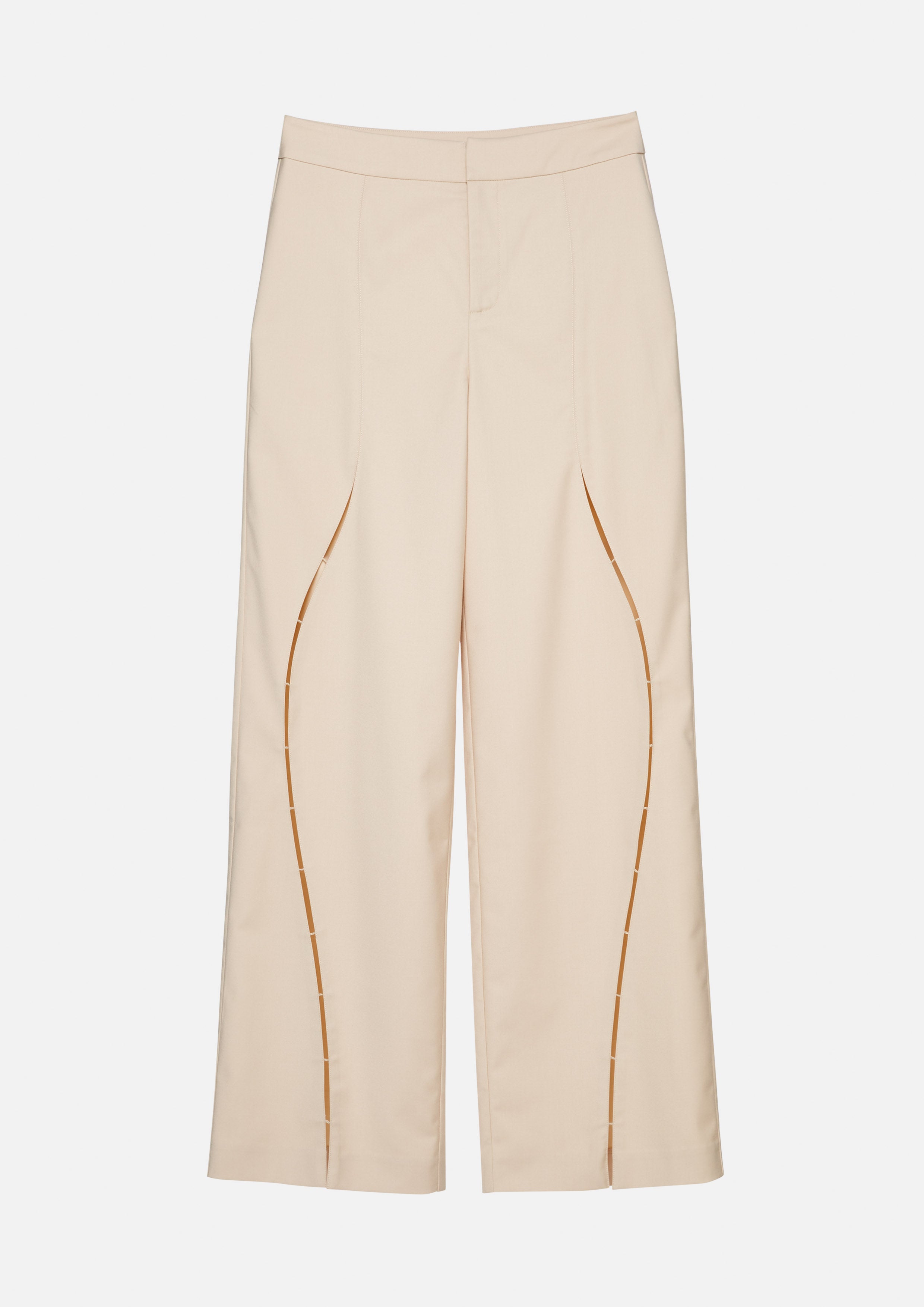 กางเกงขายาวแต่งคัตเอาท์ทรงเคิฟ คอลเลกชัน Aurora Veil