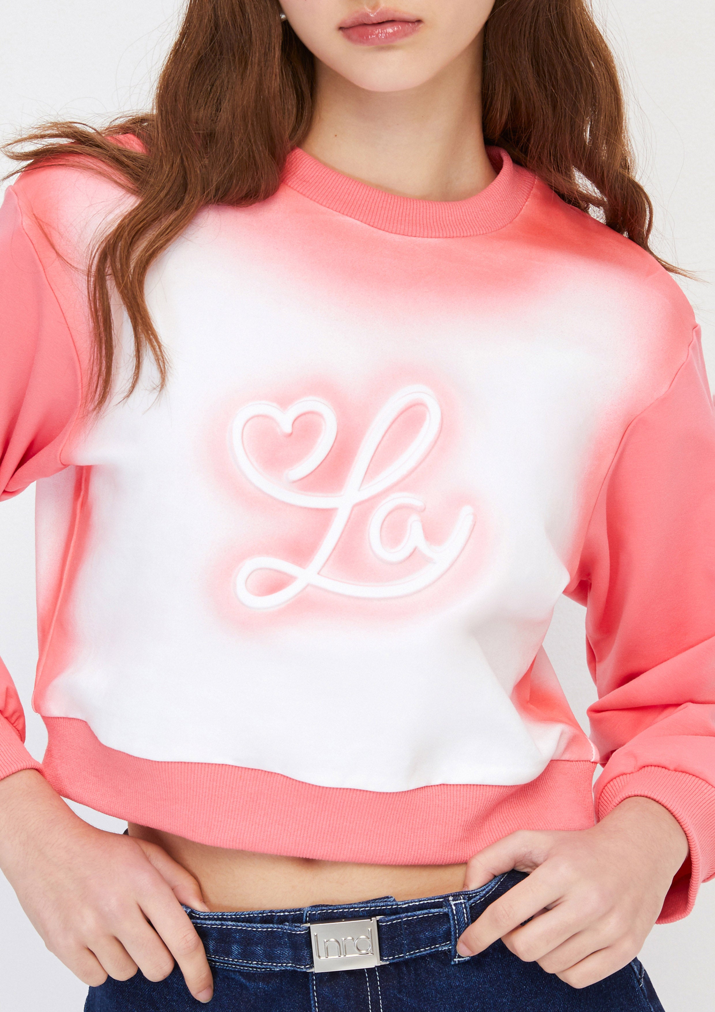 เสื้อพูลโอเวอร์ครอปออมเบร คอลเลกชัน Melting Bloom