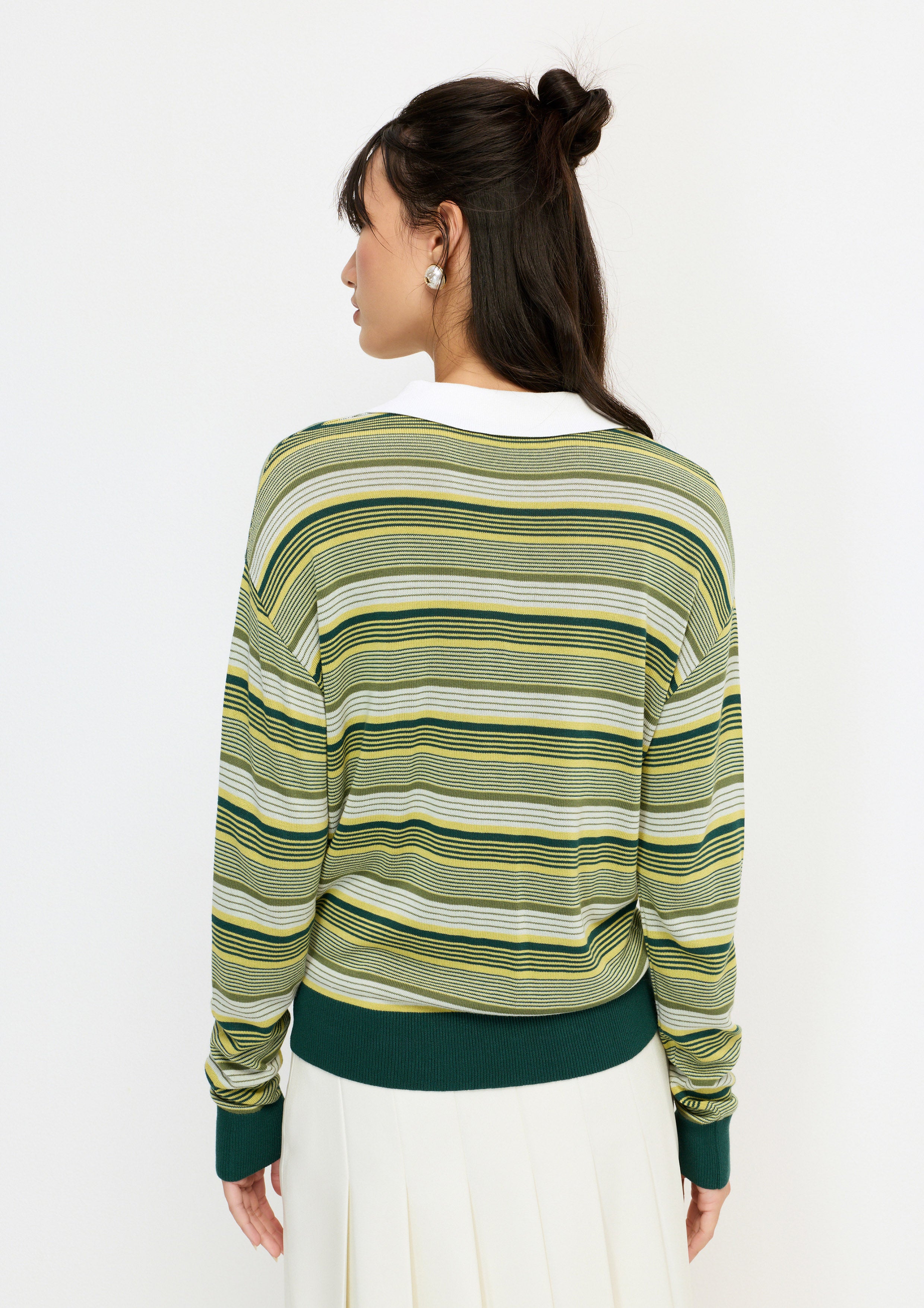 Stripe Long Sleeve Pullover Melting Bloom
