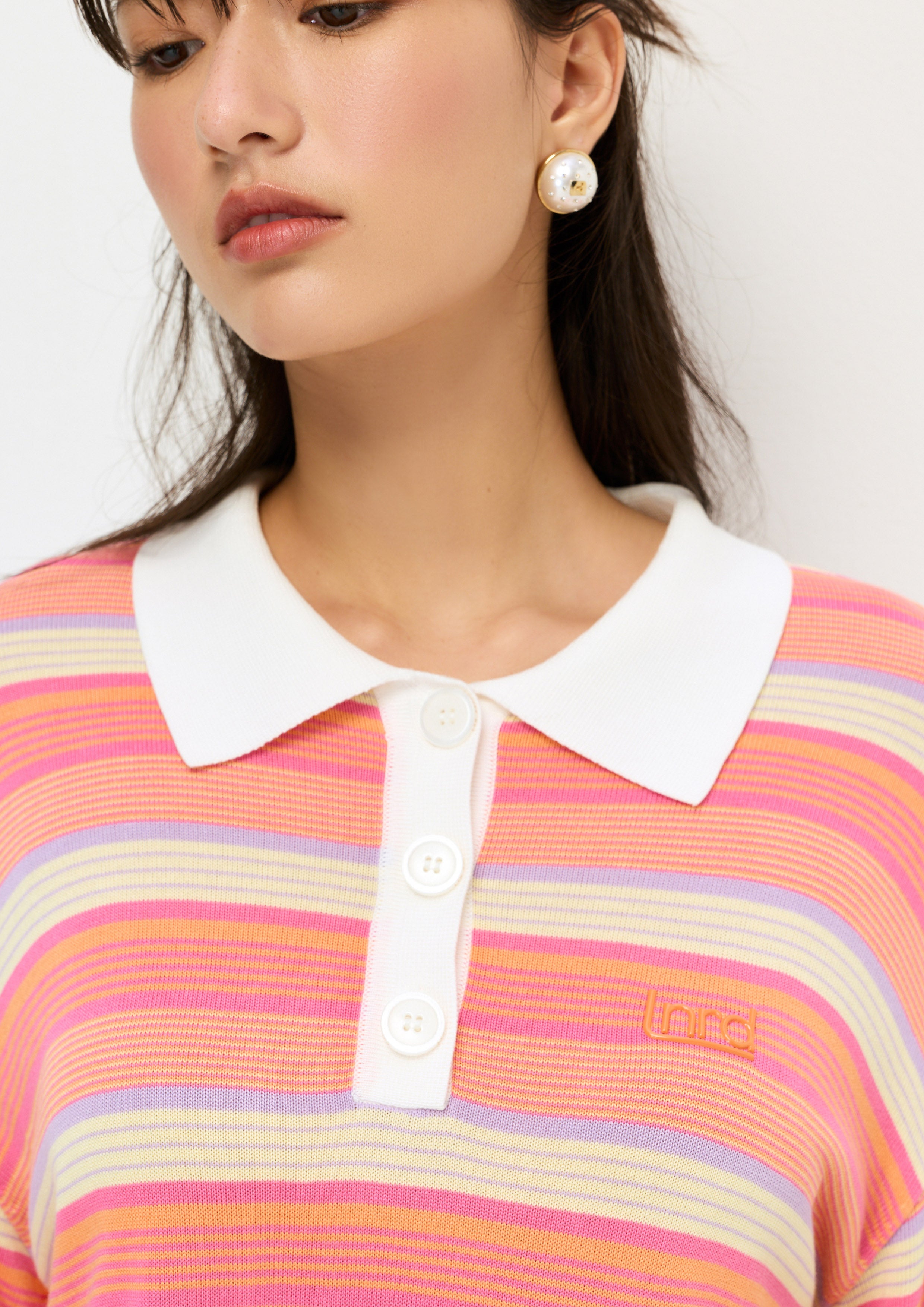 Stripe Long Sleeve Pullover Melting Bloom