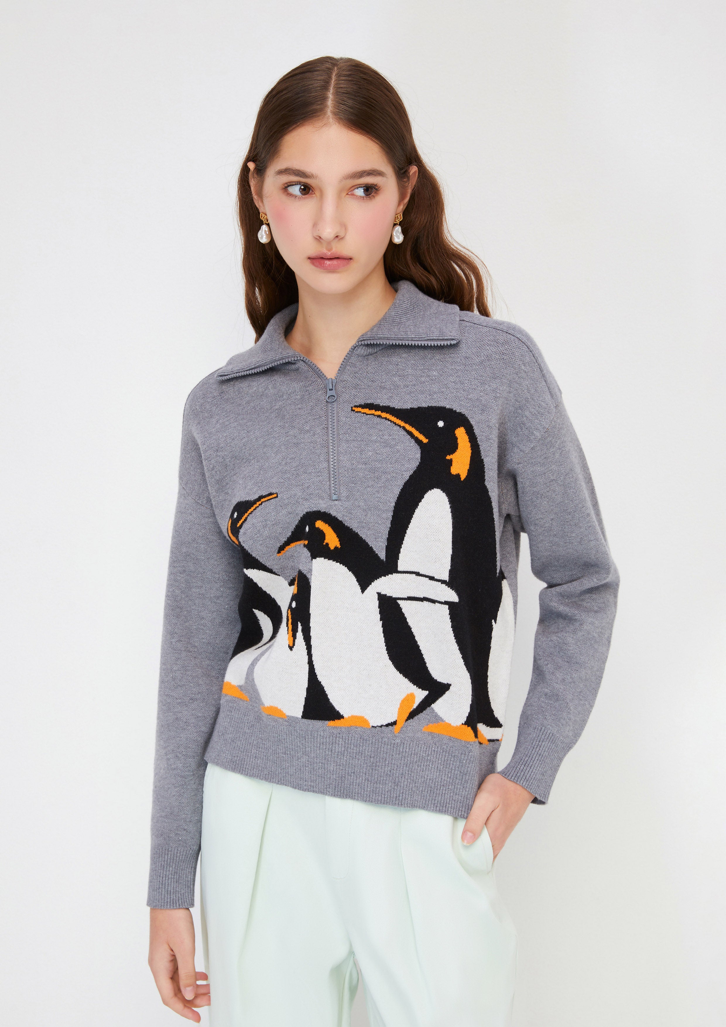 King Penguin Pullover Arctic Noir
