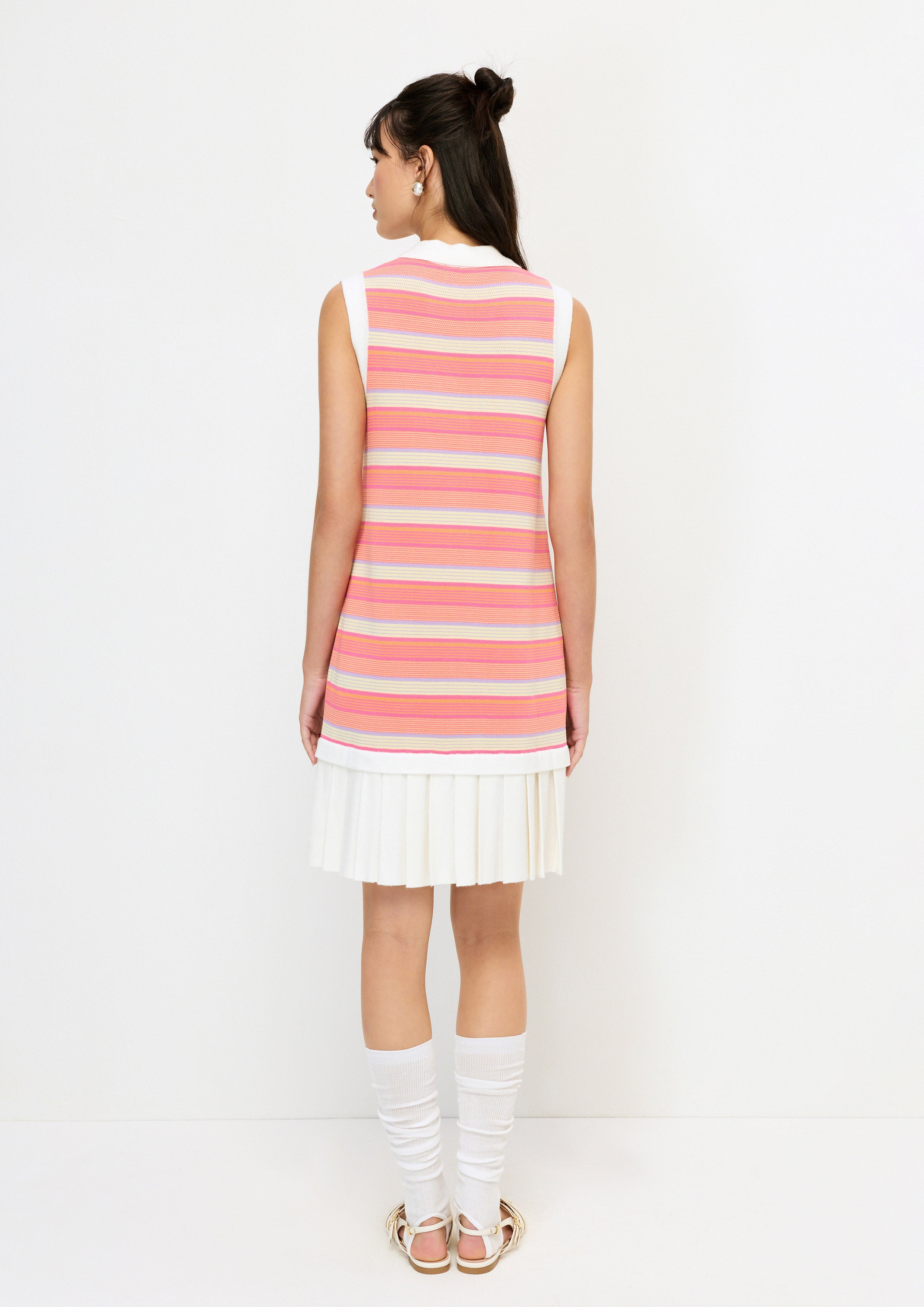 Stripe Knitted Mini Dress Melting Bloom