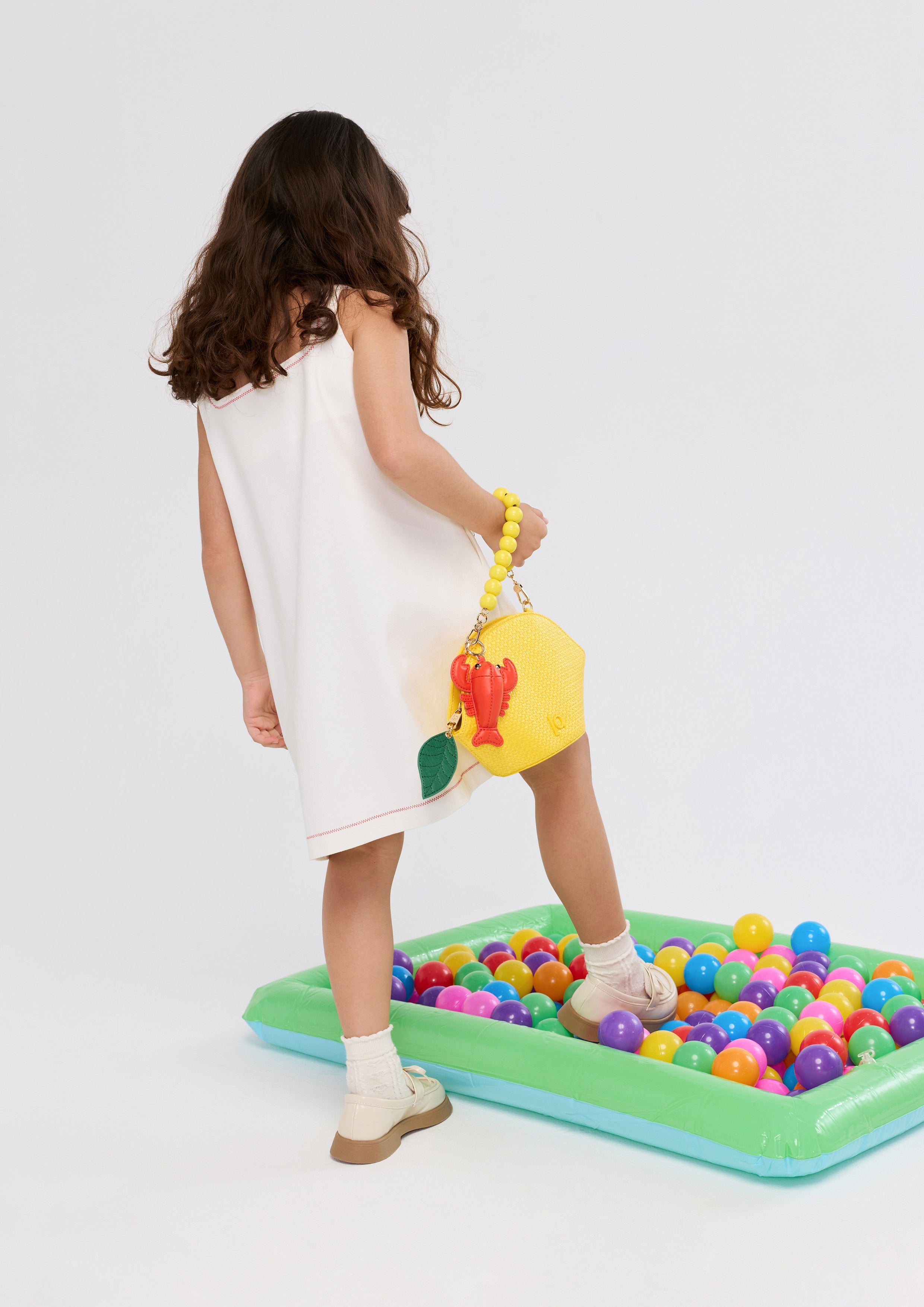 Sailing Print Mini Dress For Mini Girls Califonia Yacht Club