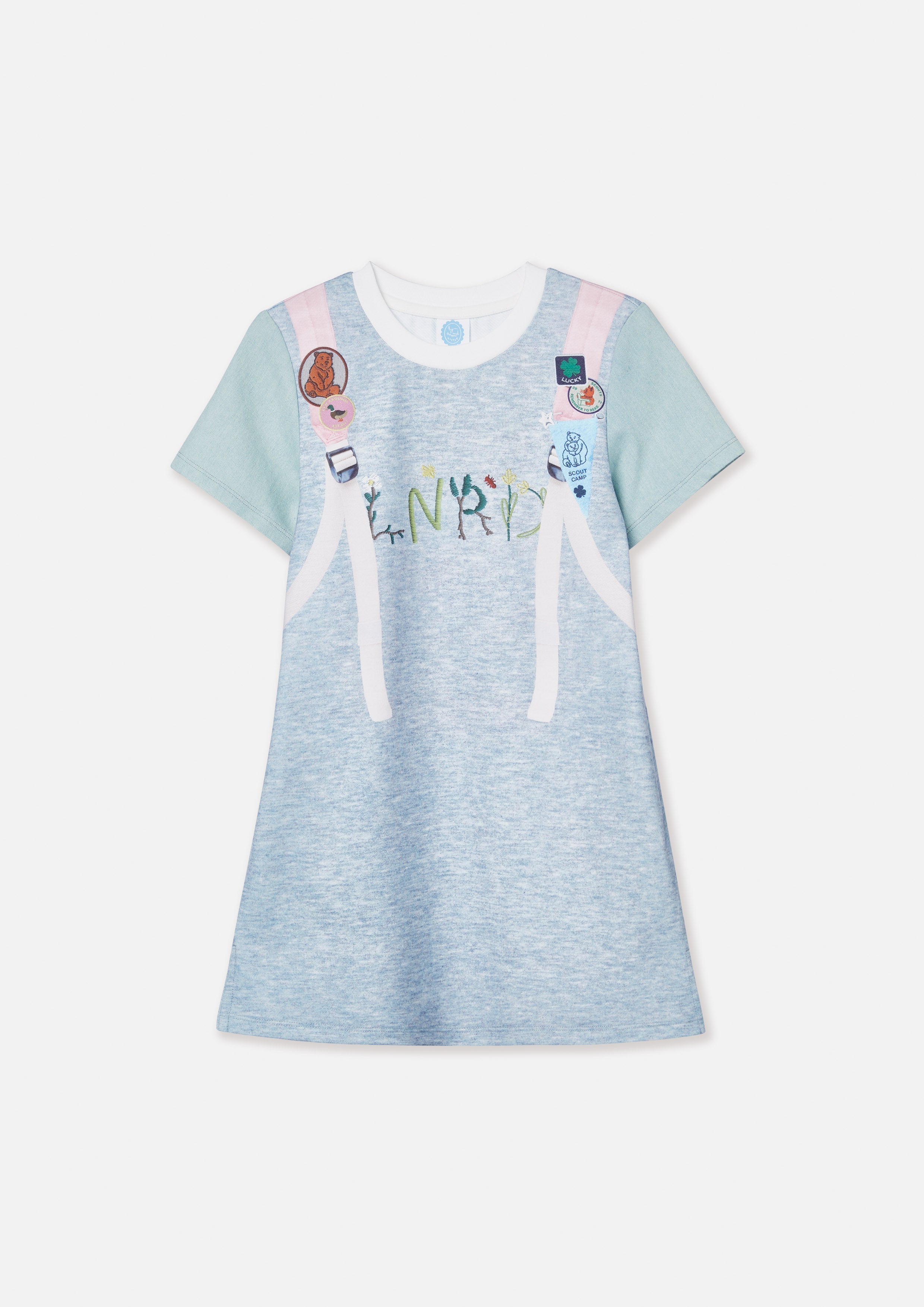 Logo Print Mini Dress For Mini Girls Camp Diary