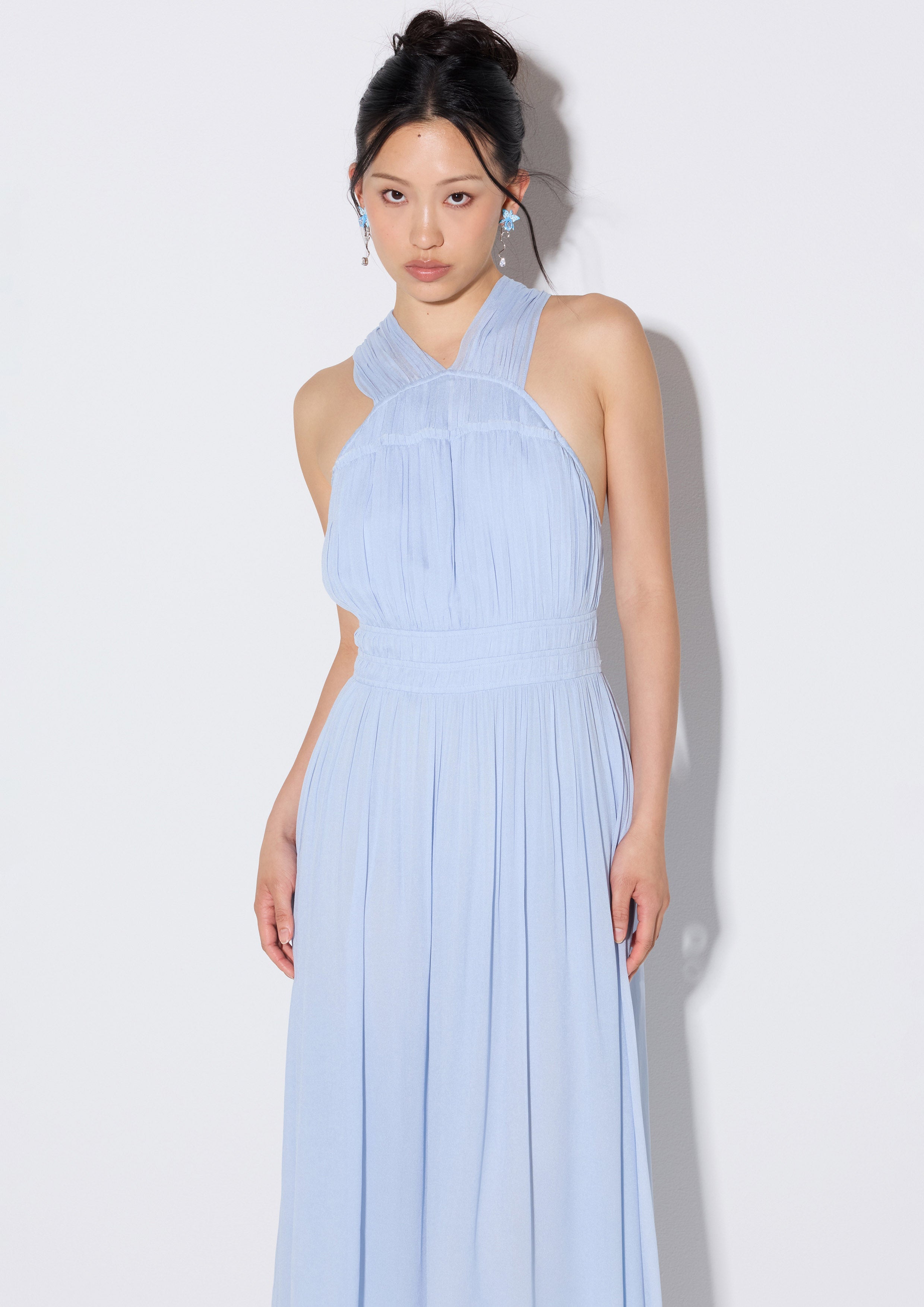 Sheer Halter Maxi Dress Weekender