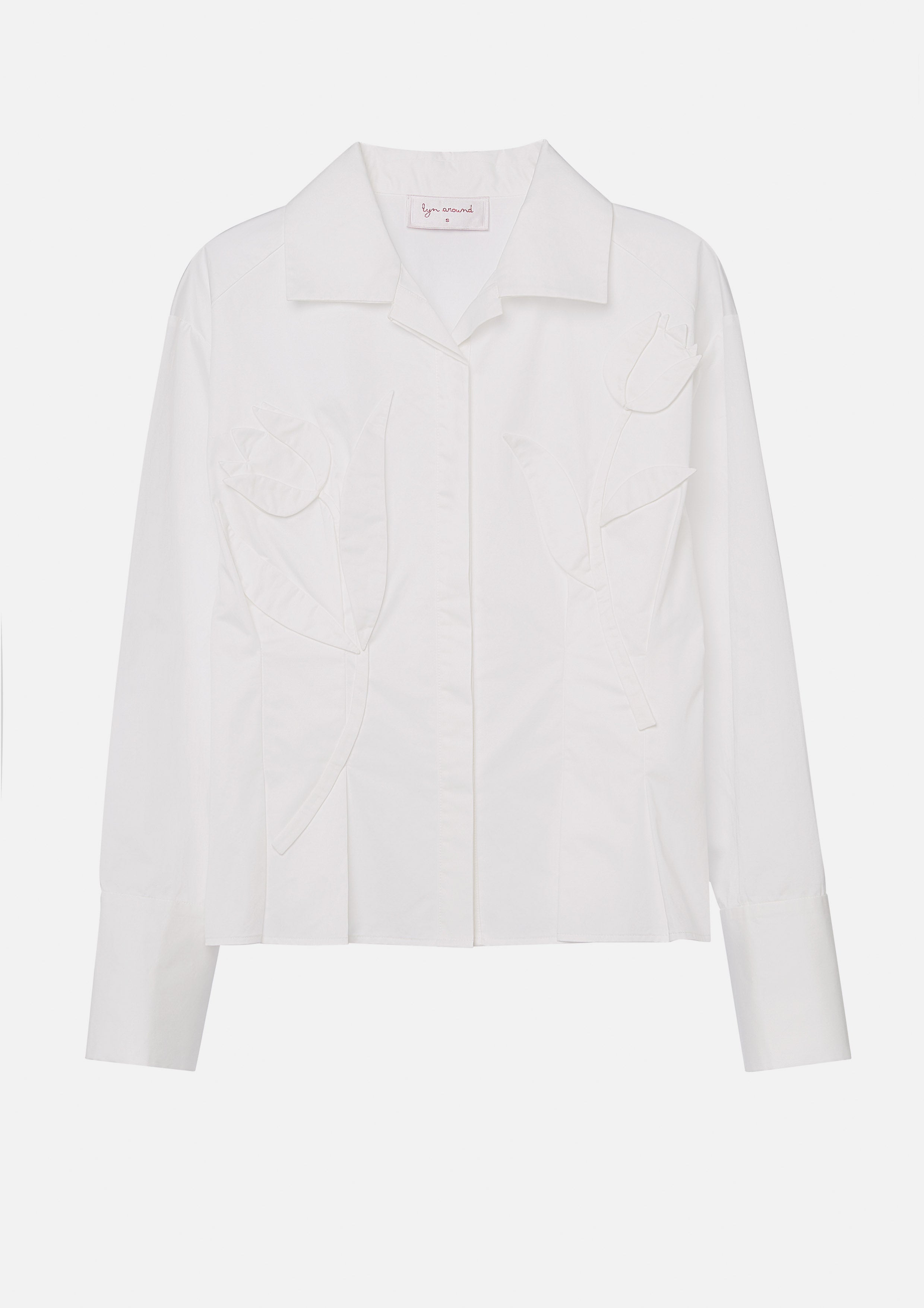 เสื้อเชิ้ตแขนยาวแต่งดอกไม้ คอลเลกชัน Weekender