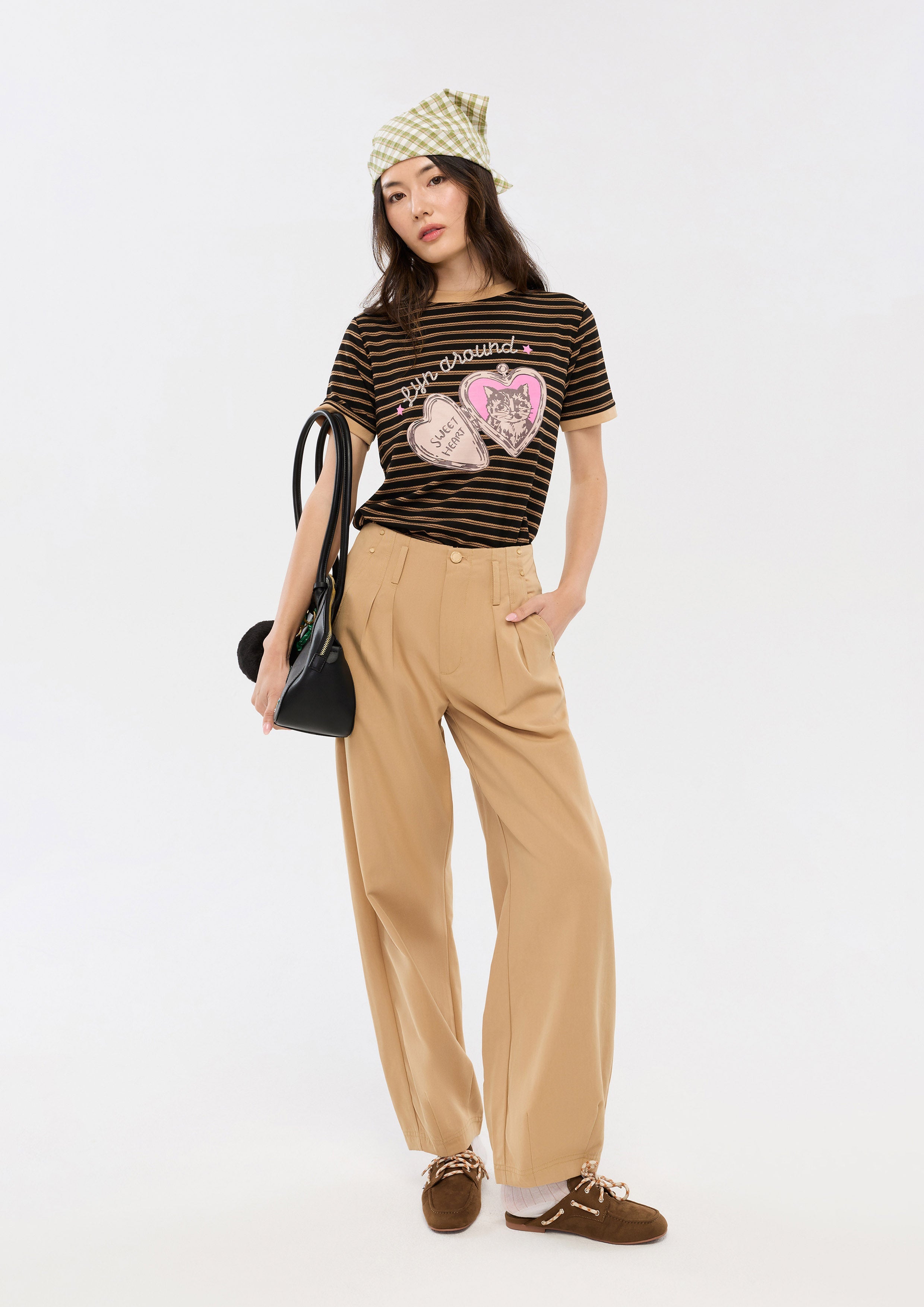 Stripe Short Sleeve T-Shirt Camp Diary