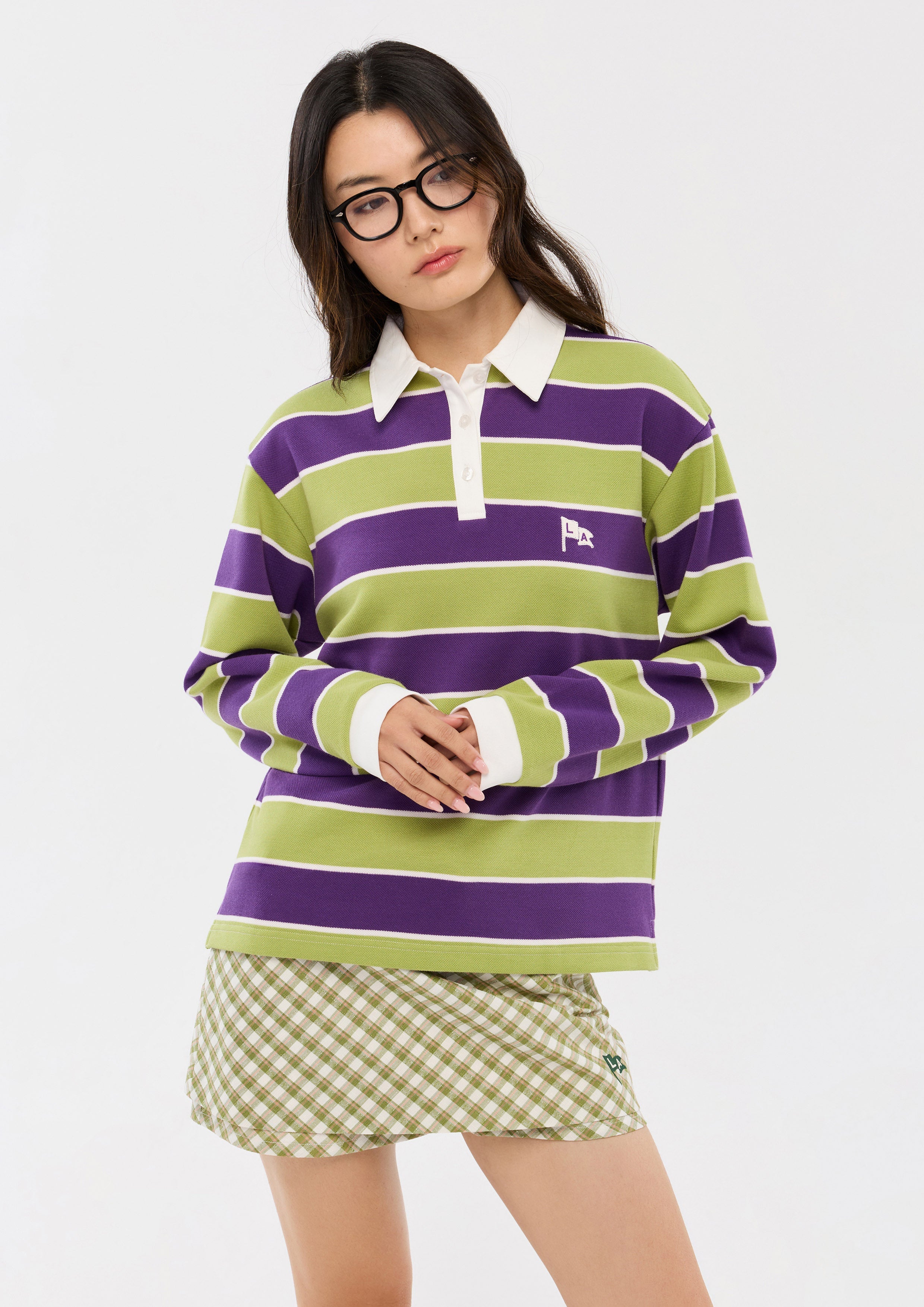 เสื้อแขนยาวลายทาง คอลเลกชัน Camp Diary