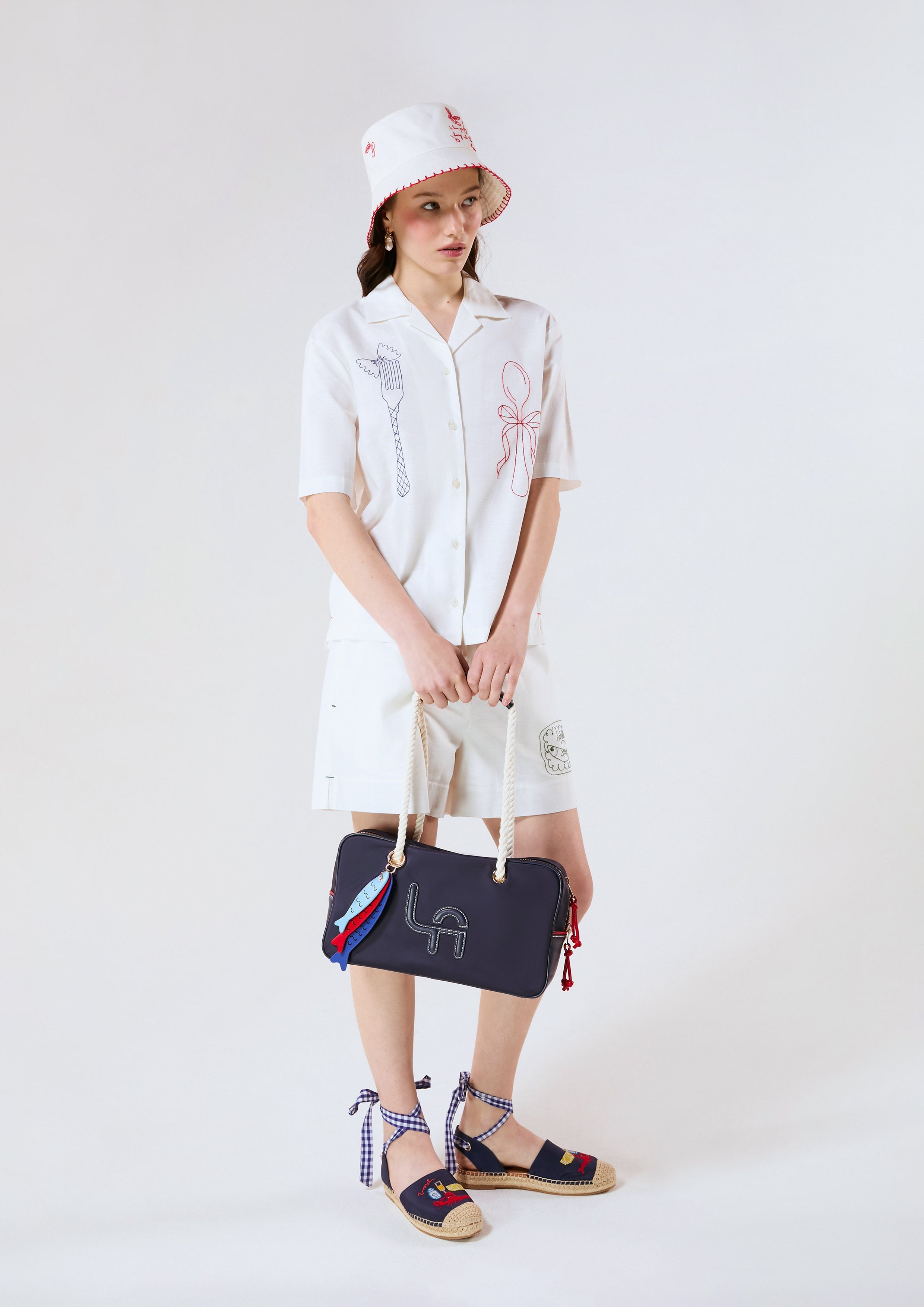 Short Sleeve Embroidered Shirt Chasing the Sun