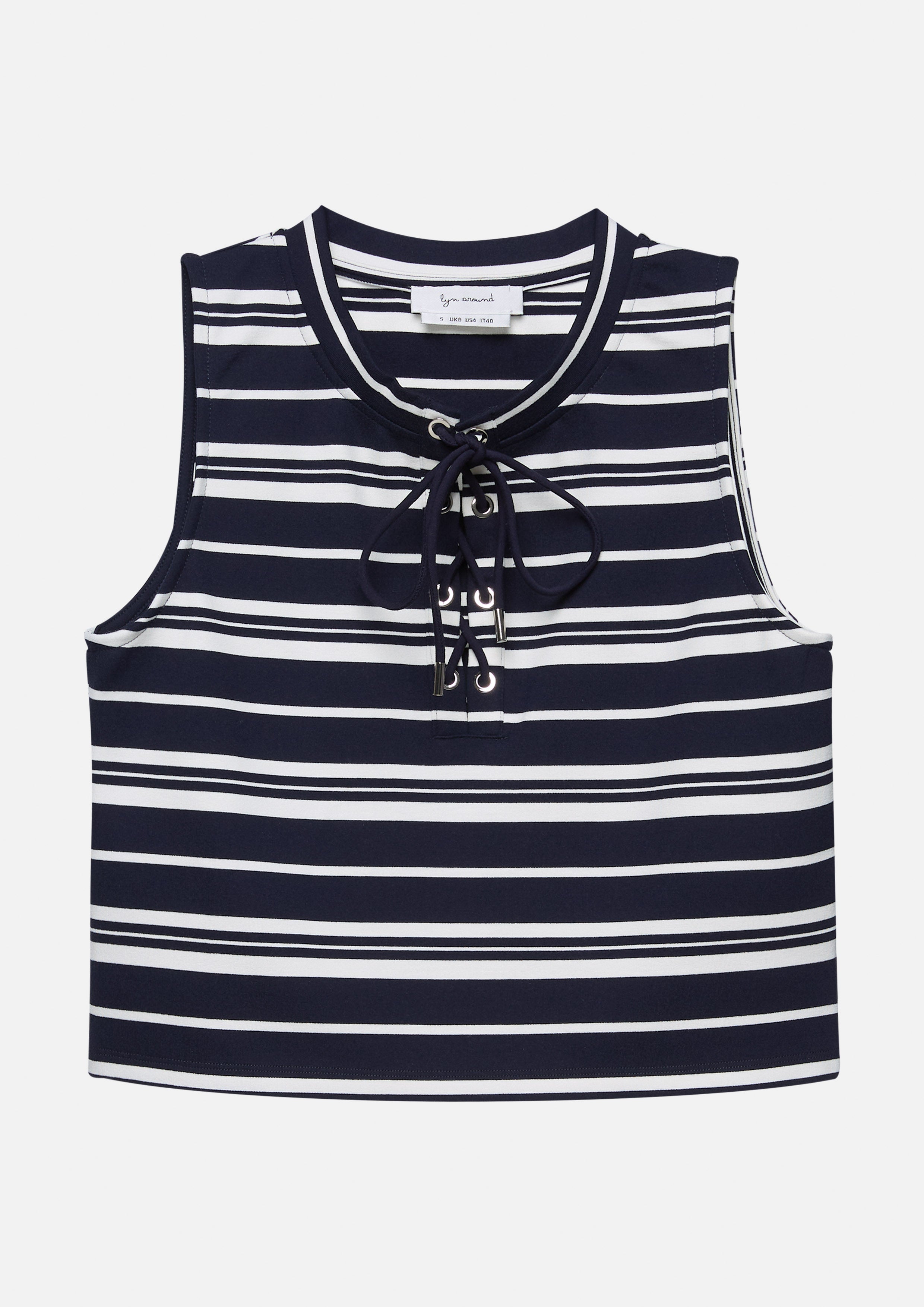 Stripe Crop Top Califonia Yacht Club