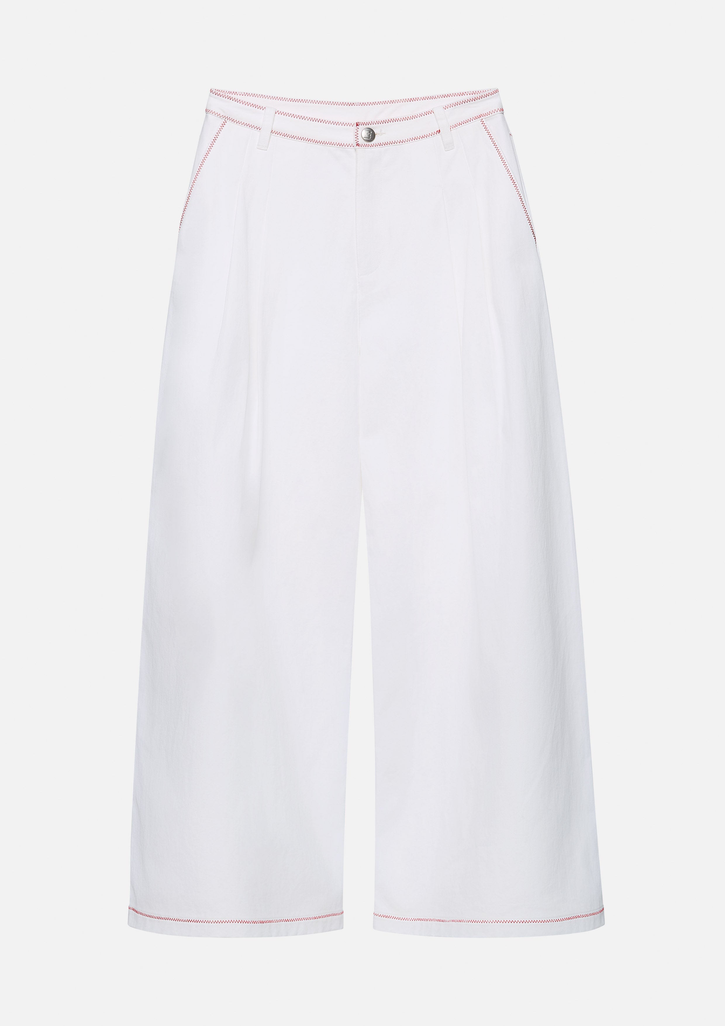 Contrast Trim Wide Leg Pants Califonia Yacht Club