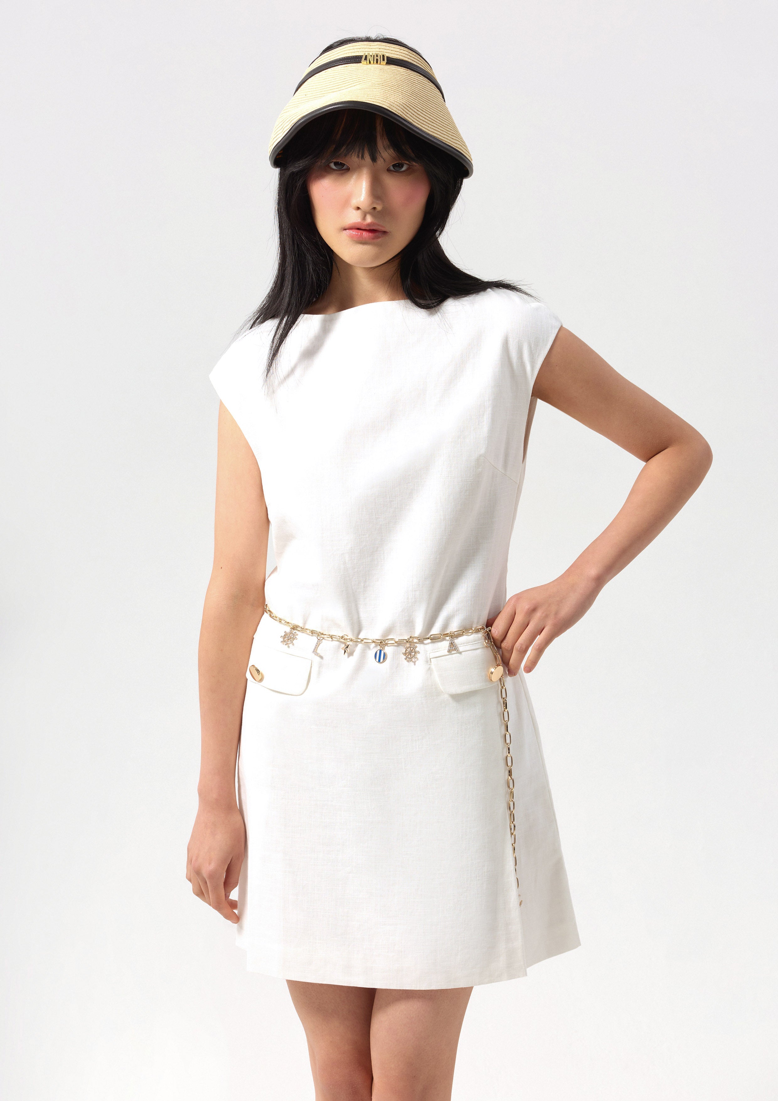 Create Your Signature Look with Sleeveless Mini Dress With Chain Belt Califonia Yacht Club | Lyn around Online Store Create Your Signature Look with Sleeveless Mini Dress With Chain Belt Califonia Yacht Club | Lyn around Online Store