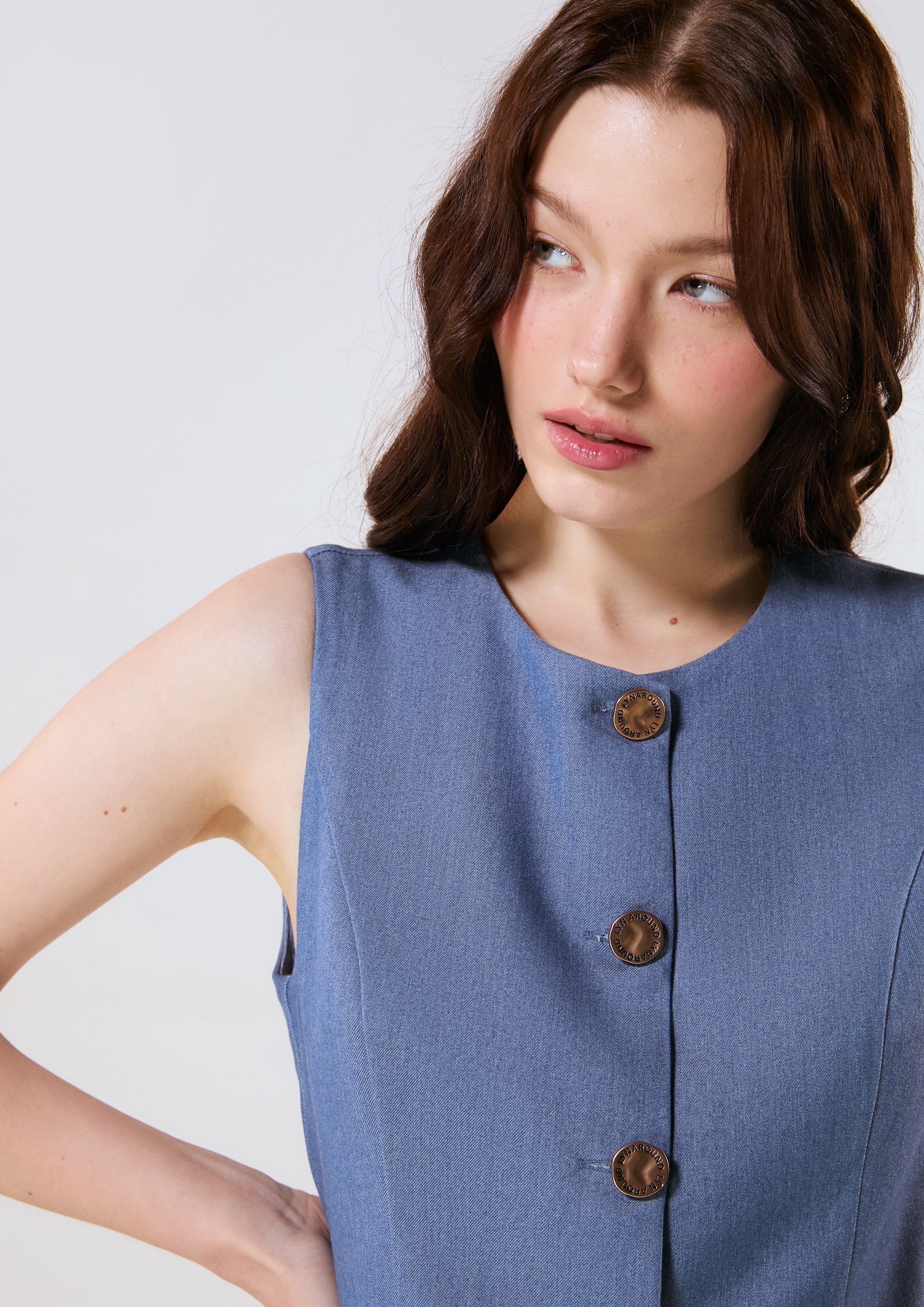 Flare Hem Sleeveless Top Califonia Yacht Club