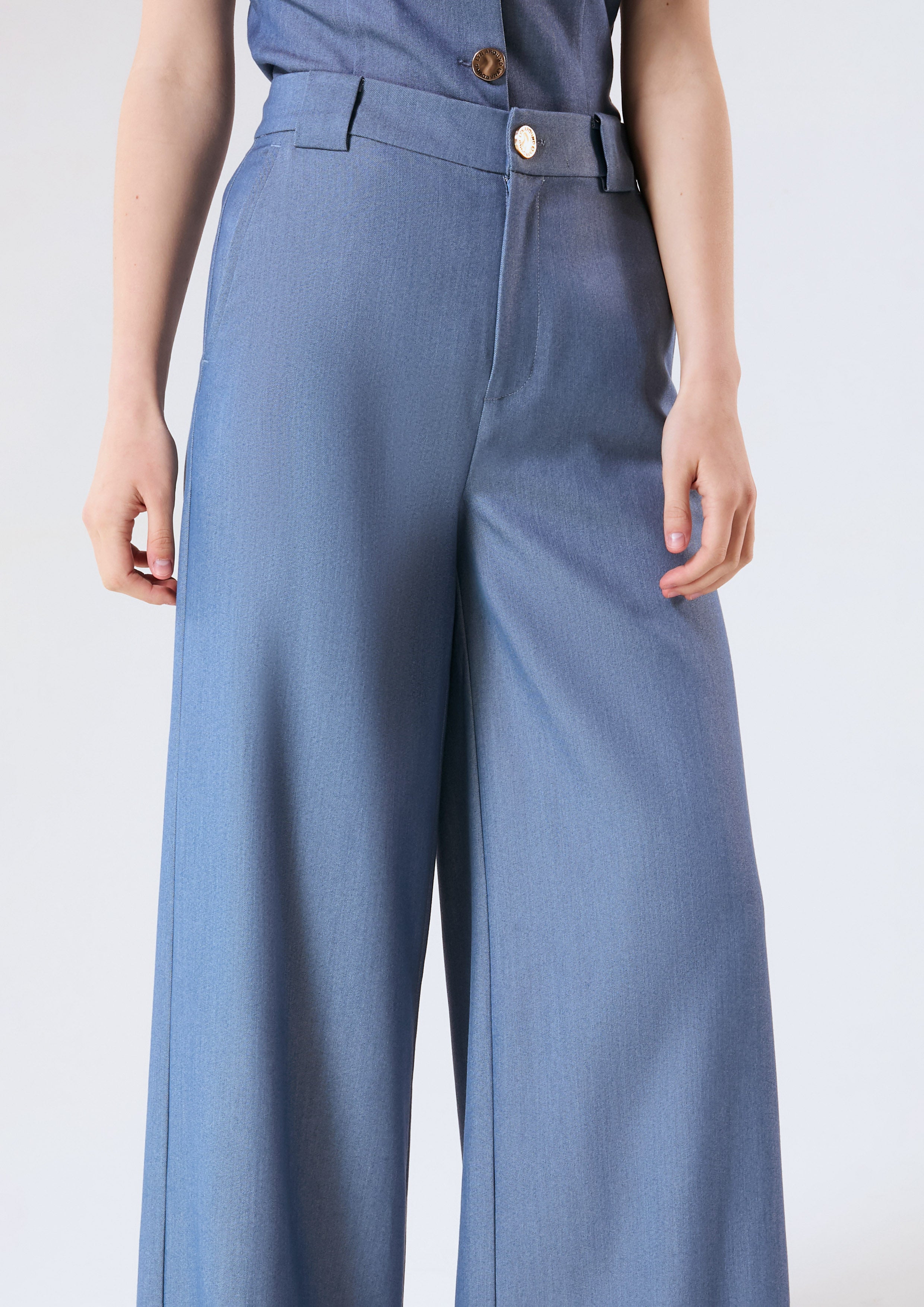 High Waist Wide Leg Trousers Califonia Yacht Club