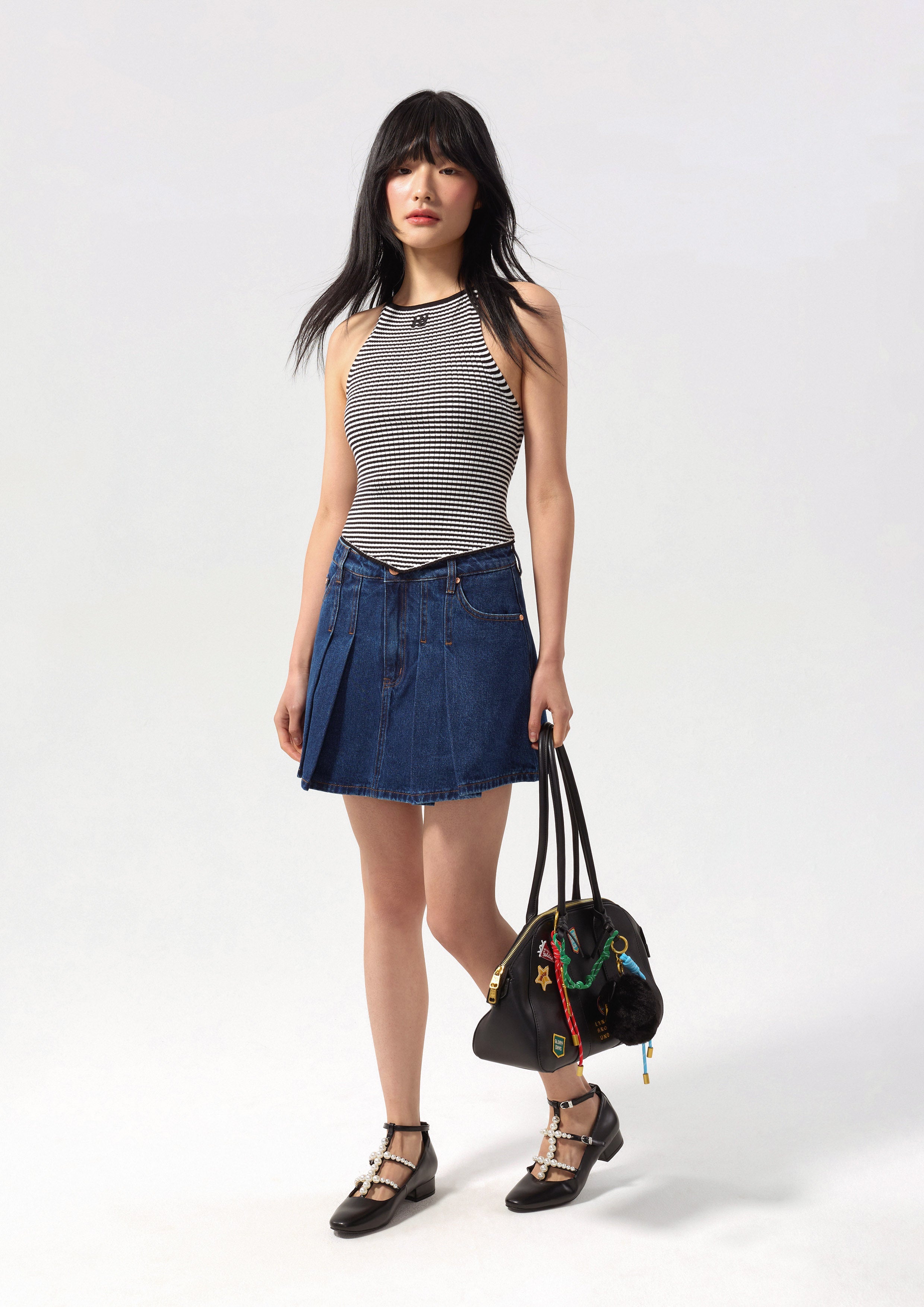 เสื้อคล้องคอผ้านิตลายทาง คอลเลกชัน California Calling