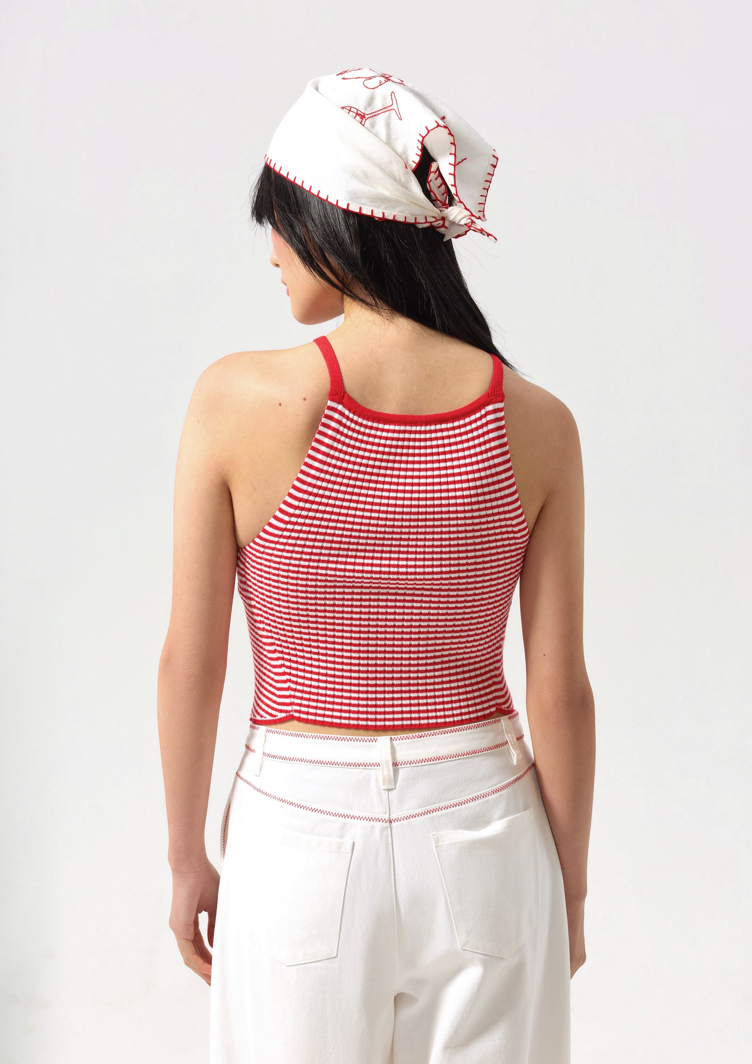 เสื้อคล้องคอผ้านิตลายทาง คอลเลกชัน California Calling