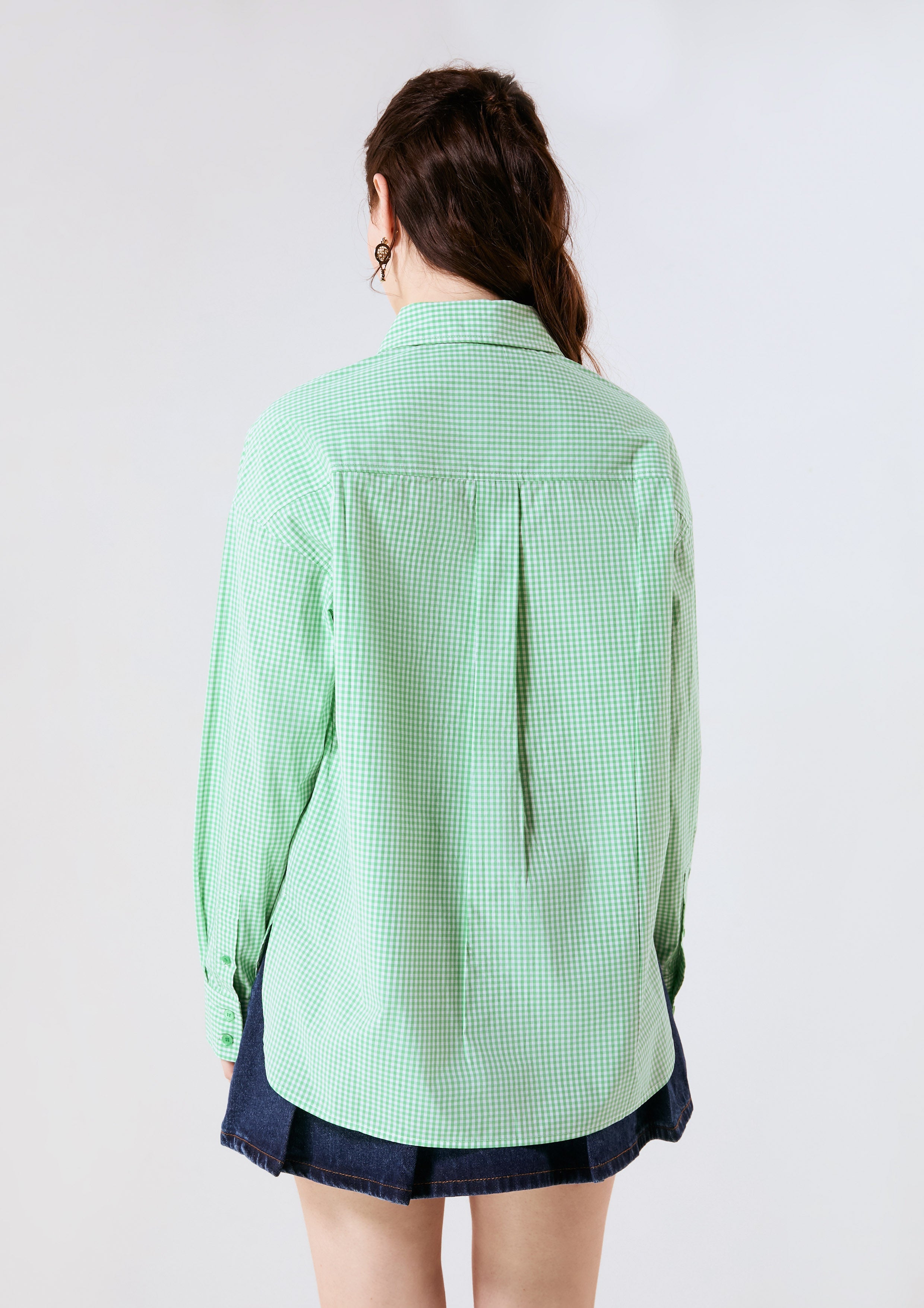 Gingham Long Sleeve Shirt Signature