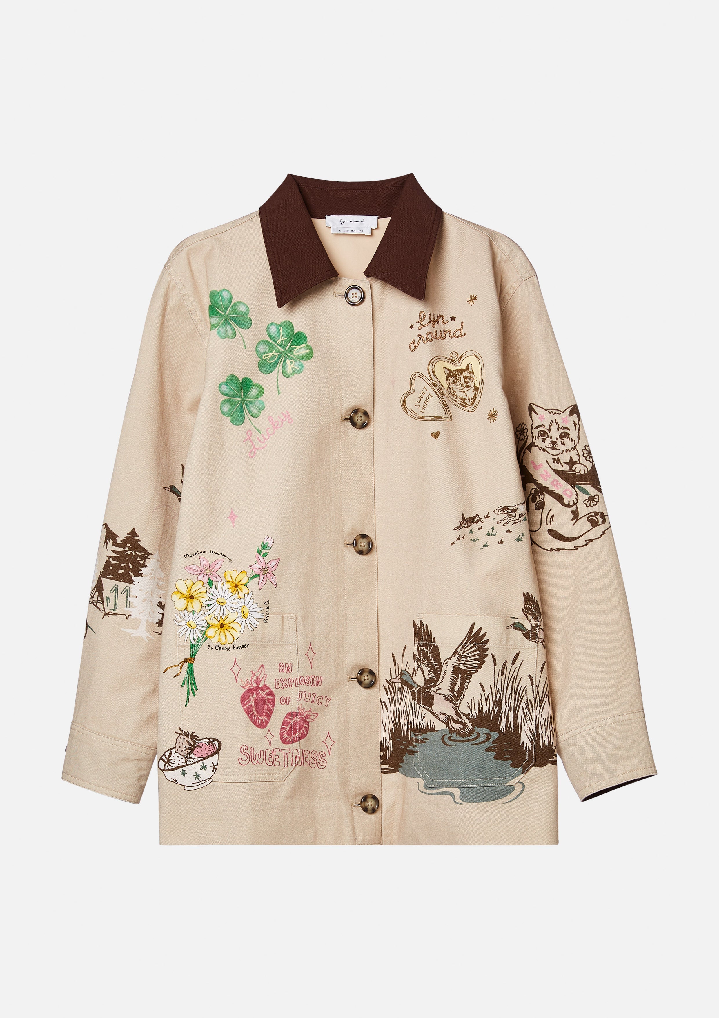 เสื้อแจ็คเก็ตแขนยาวพิมพ์ลาย คอลเลกชัน Camp Diary