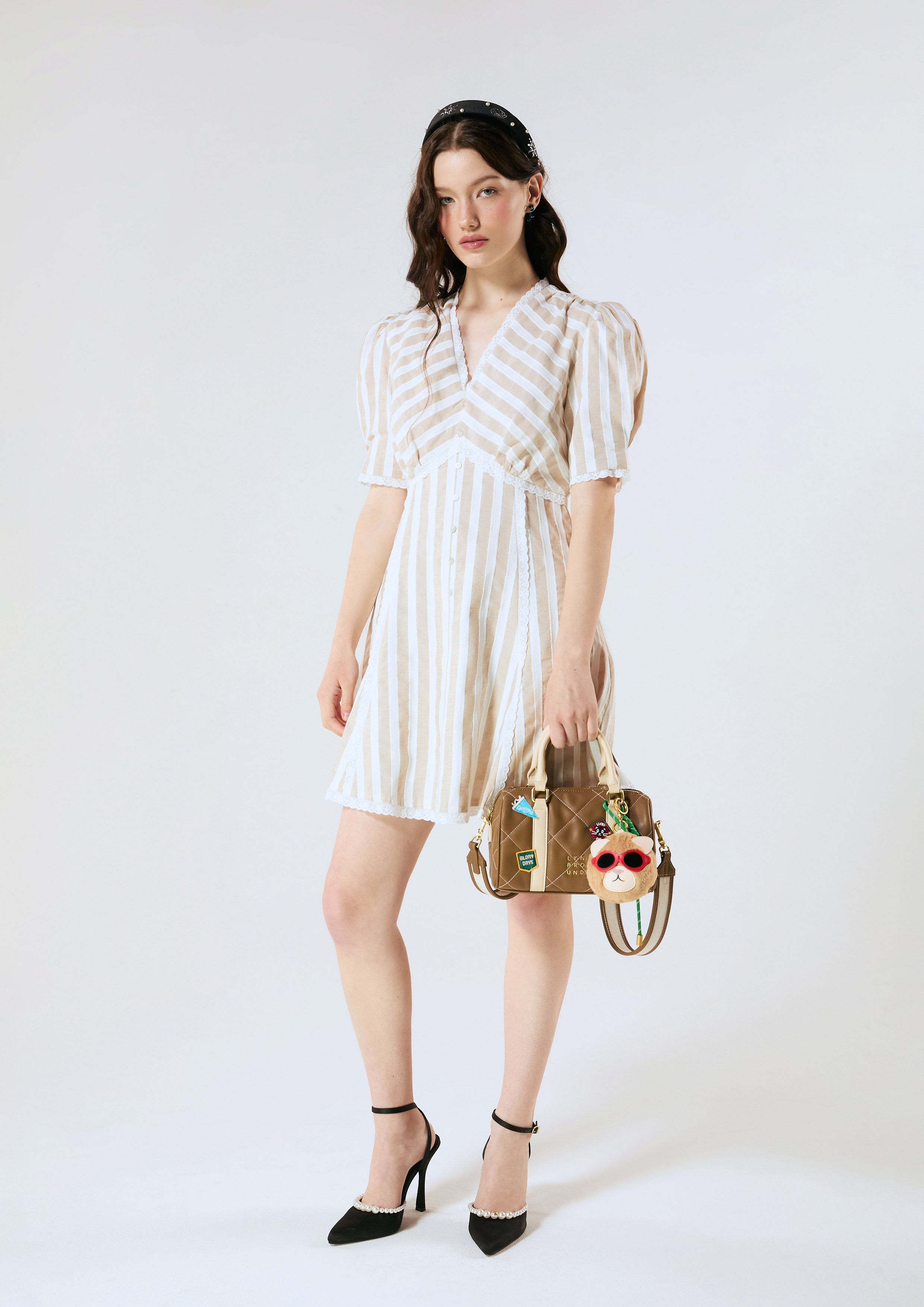 Stripe Mini Dress Palm Spring