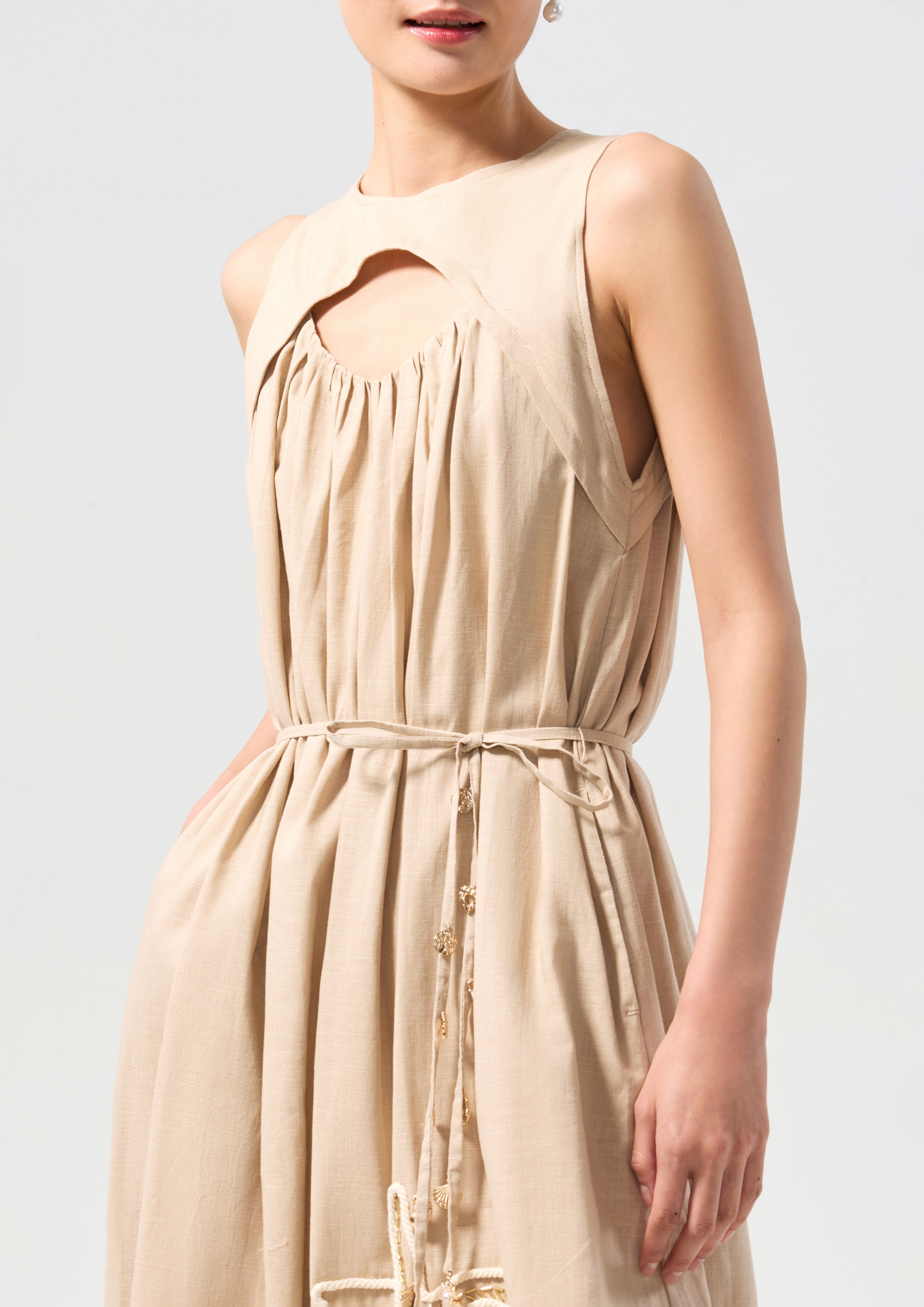 Embroidered Cut-Out Mini Dress Palm Spring