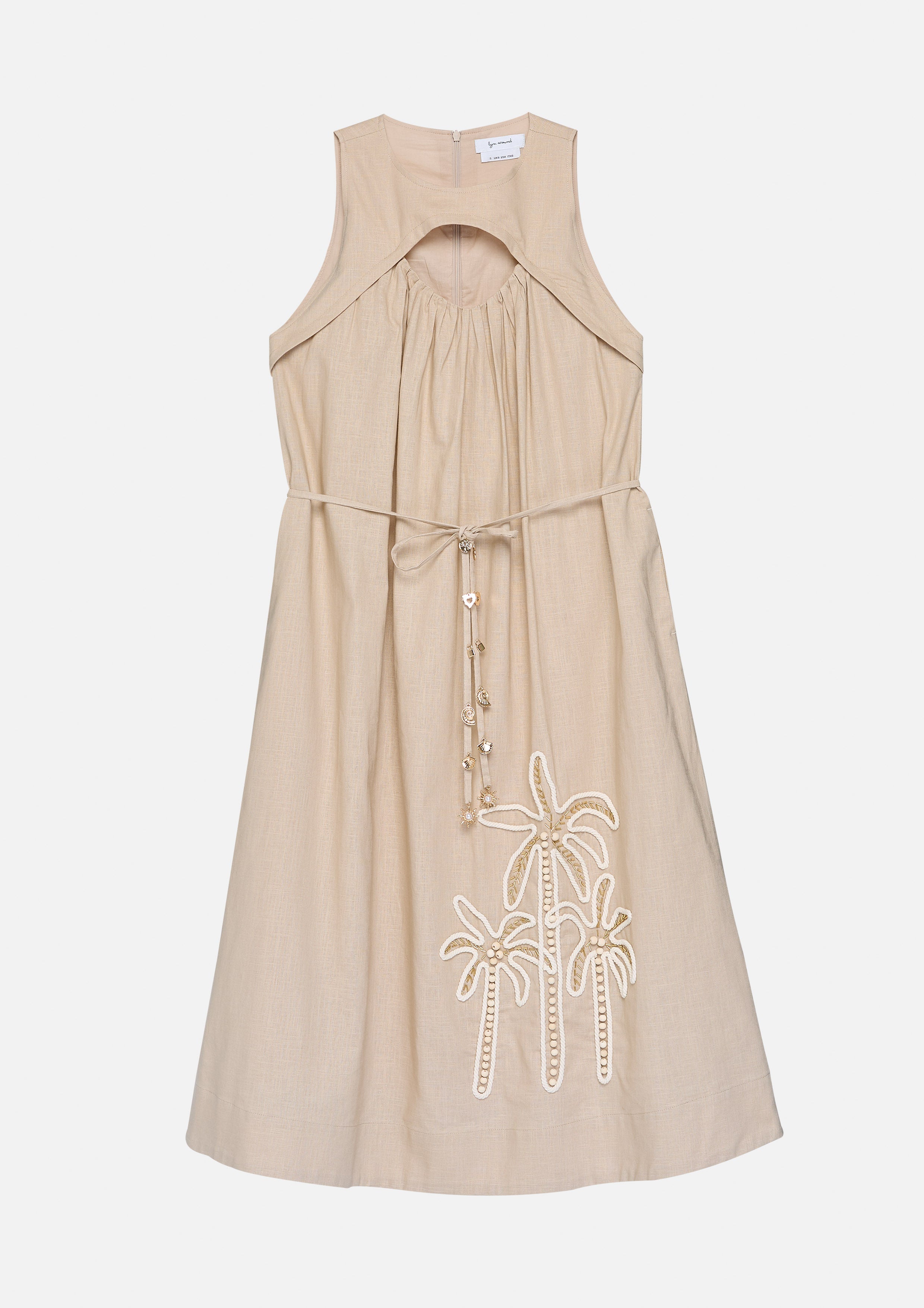 Embroidered Cut-Out Mini Dress Palm Spring