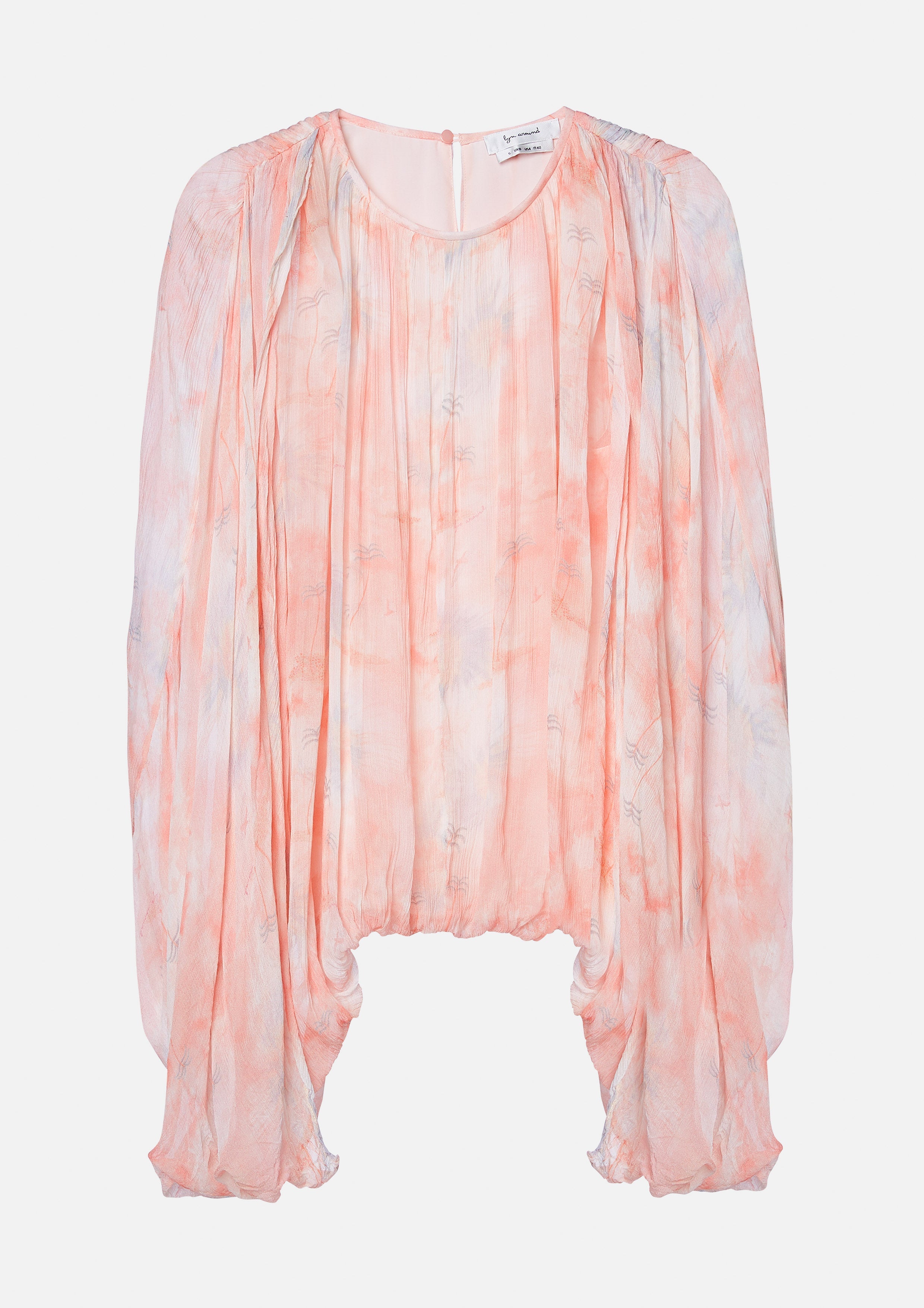 เสื้อเบลาส์จับพลีทพิมพ์ลาย คอลเลกชัน Oasis