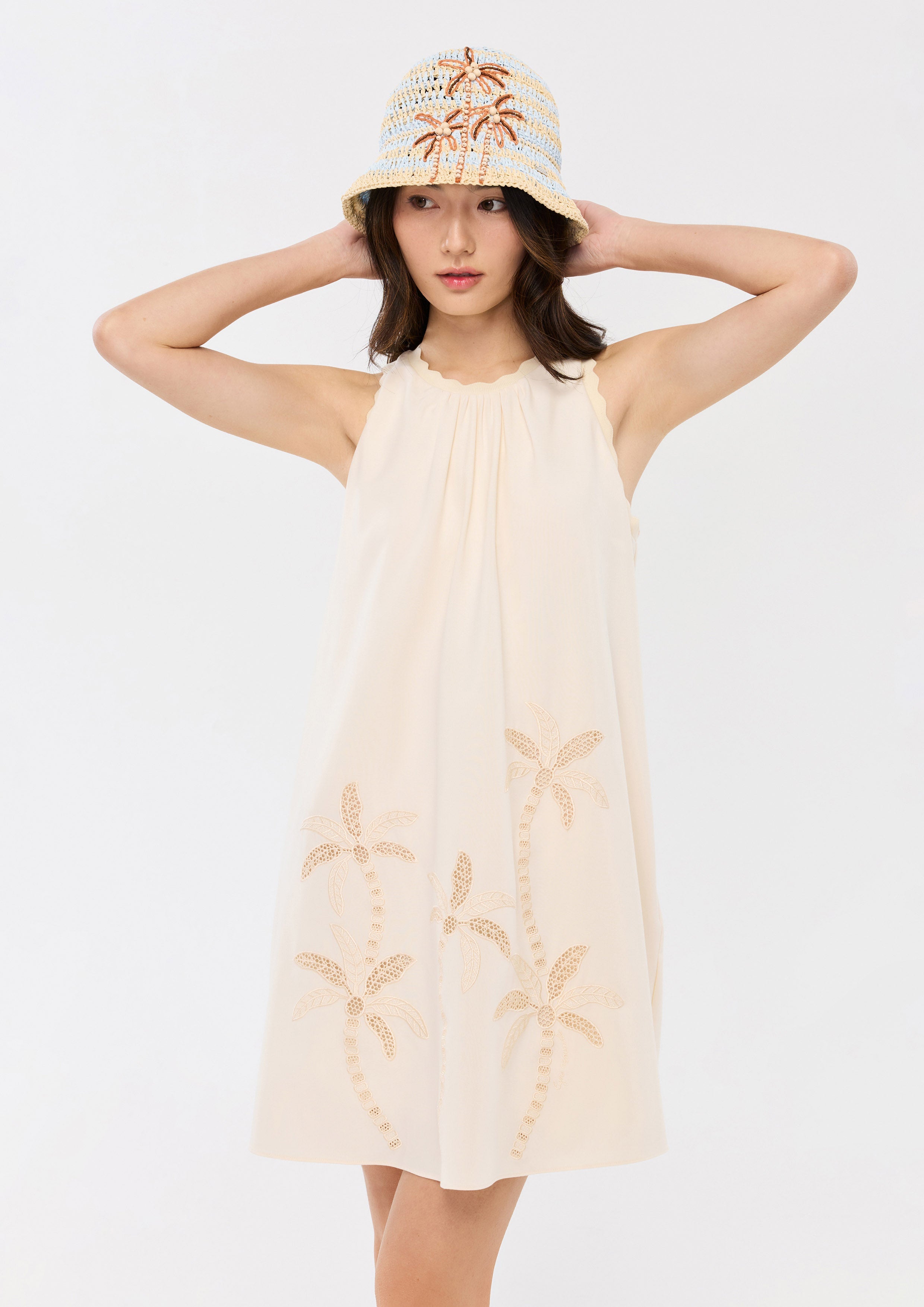 oasis embroidered dress Oasis main image 1