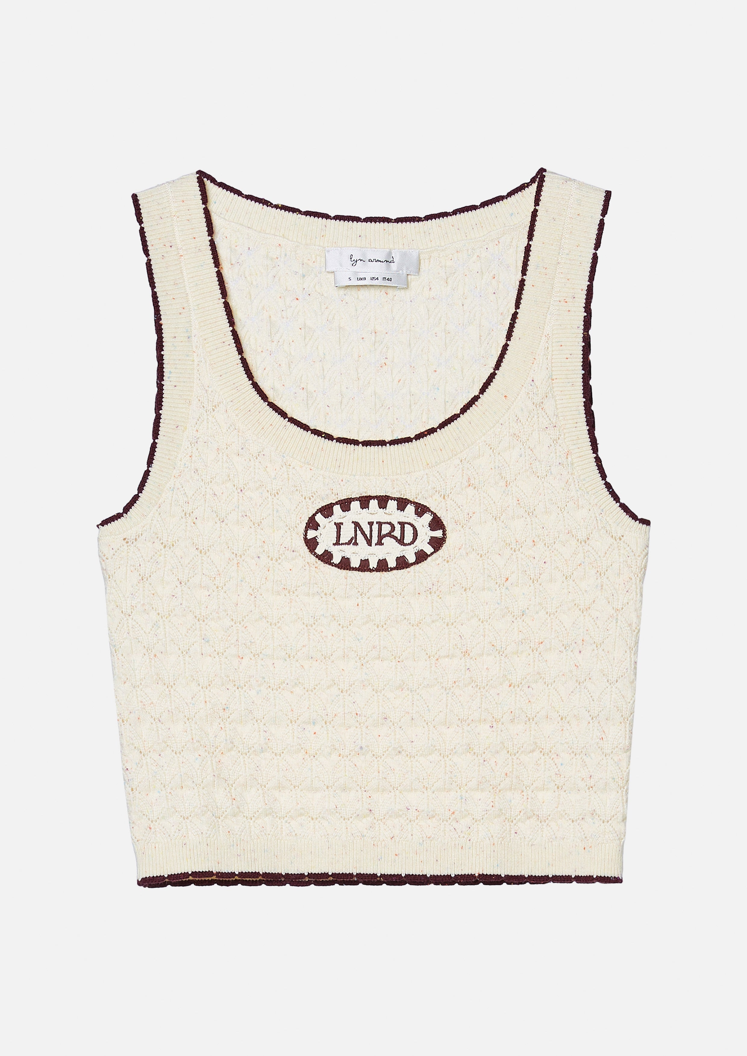 เสื้อครอปโครเชต์ปักโลโก้ คอลเลกชัน Oasis