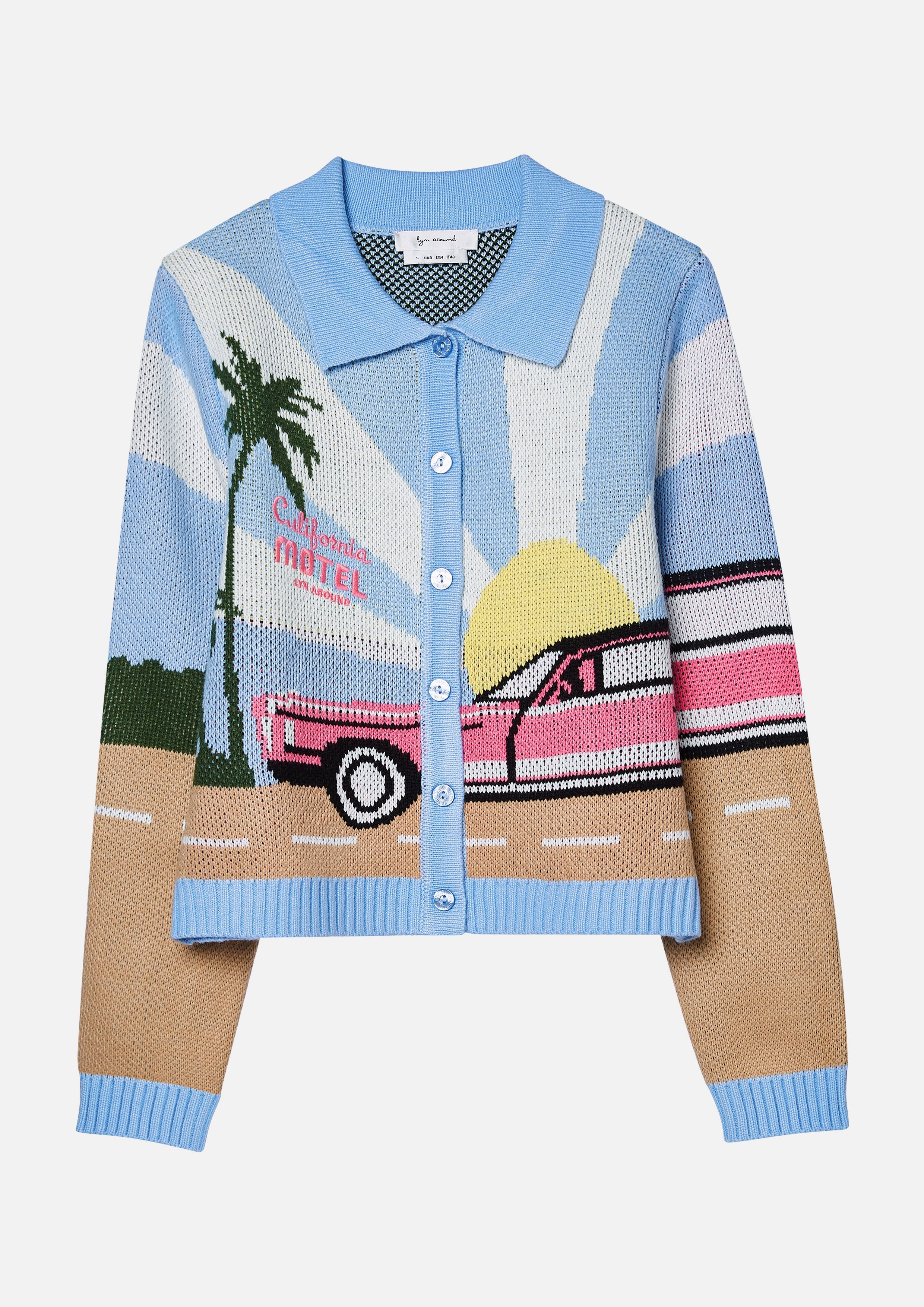 Knitted Long Sleeve Cardigan Palm Spring