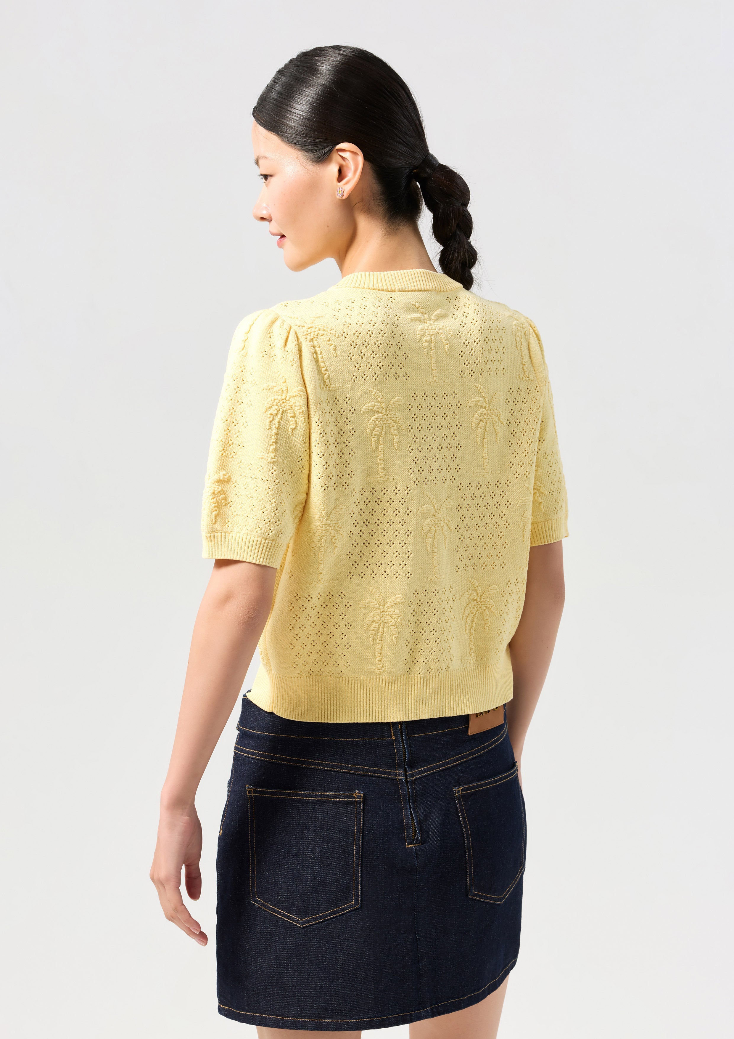 เสื้อแขนสั้นผ้านิต คอลเลกชัน Palm Spring