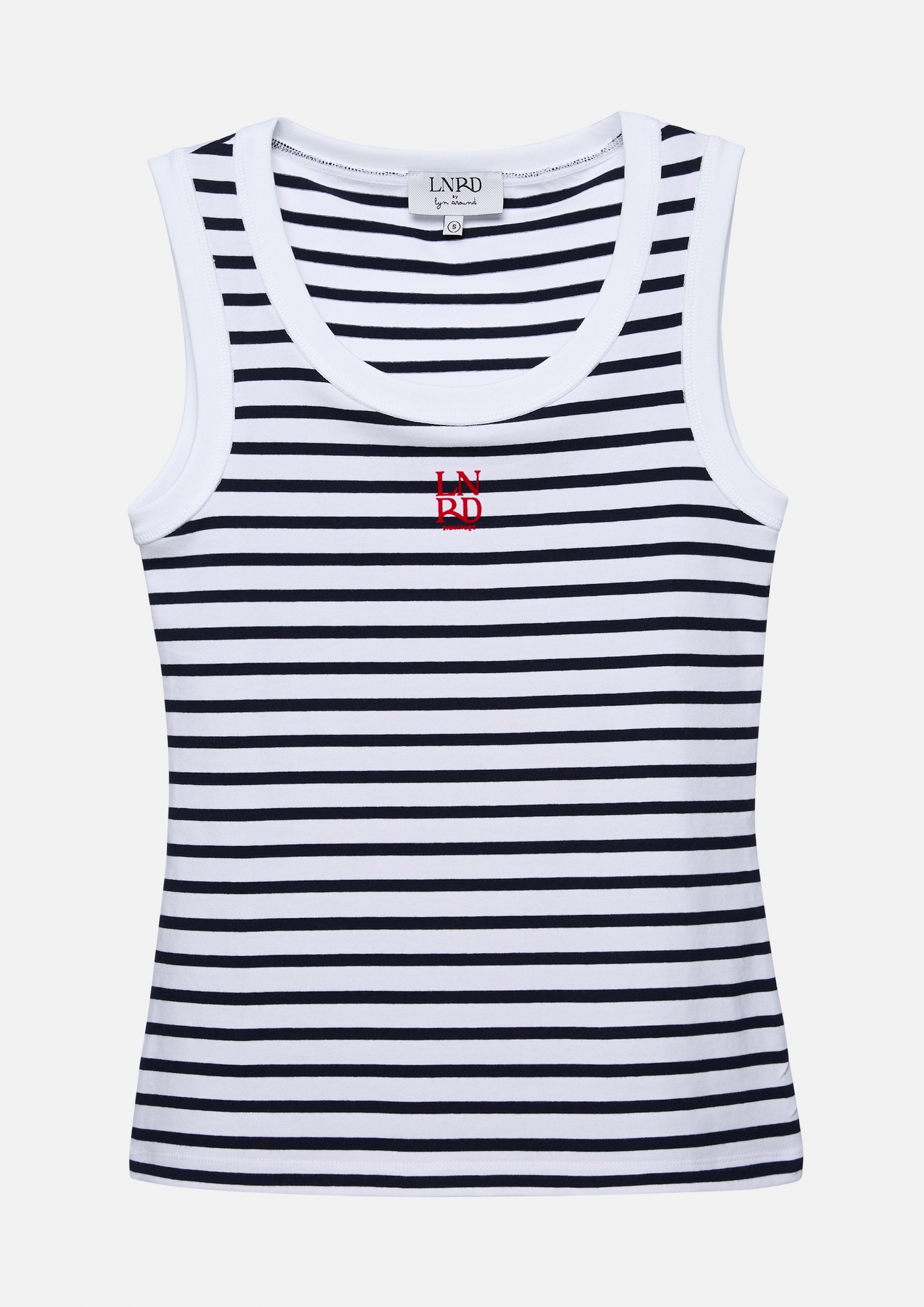 เสื้อกล้ามลายทางปักโลโก้ คอลเลกชัน LNRD Signature