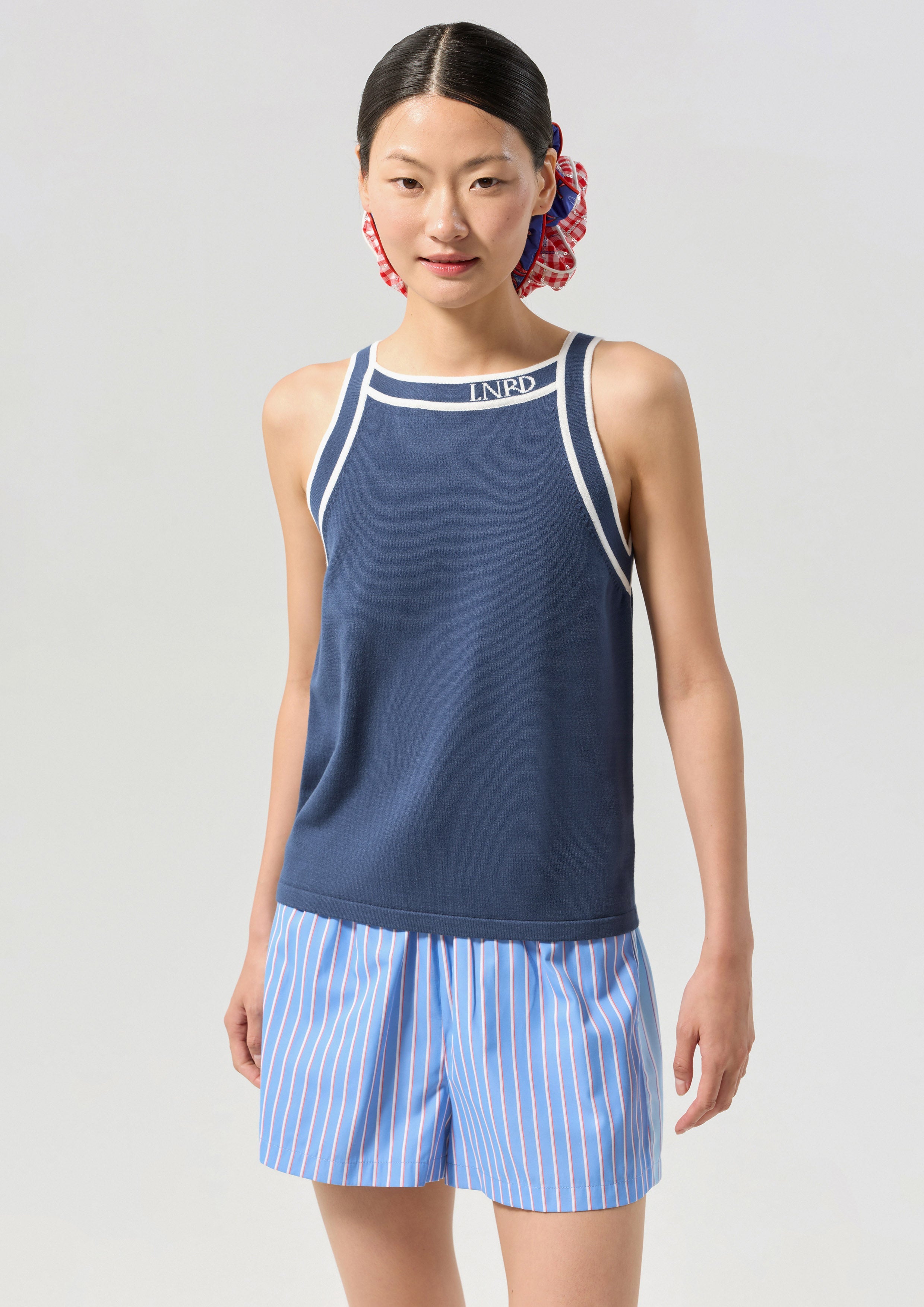 Logo Knitted Tank Top Califonia Yacht Club