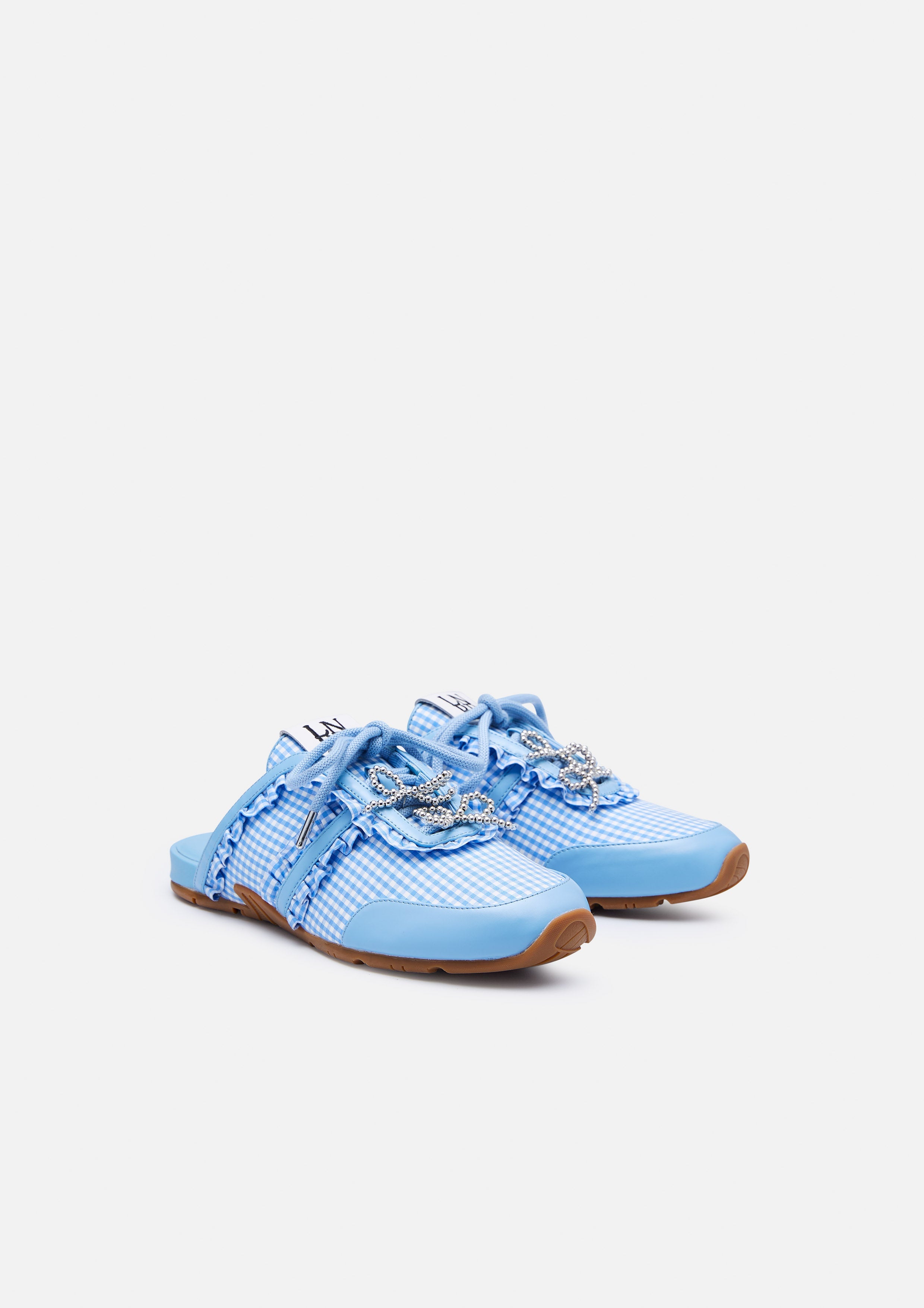 รองเท้าผ้าใบทรงสวม Palmie Plaided