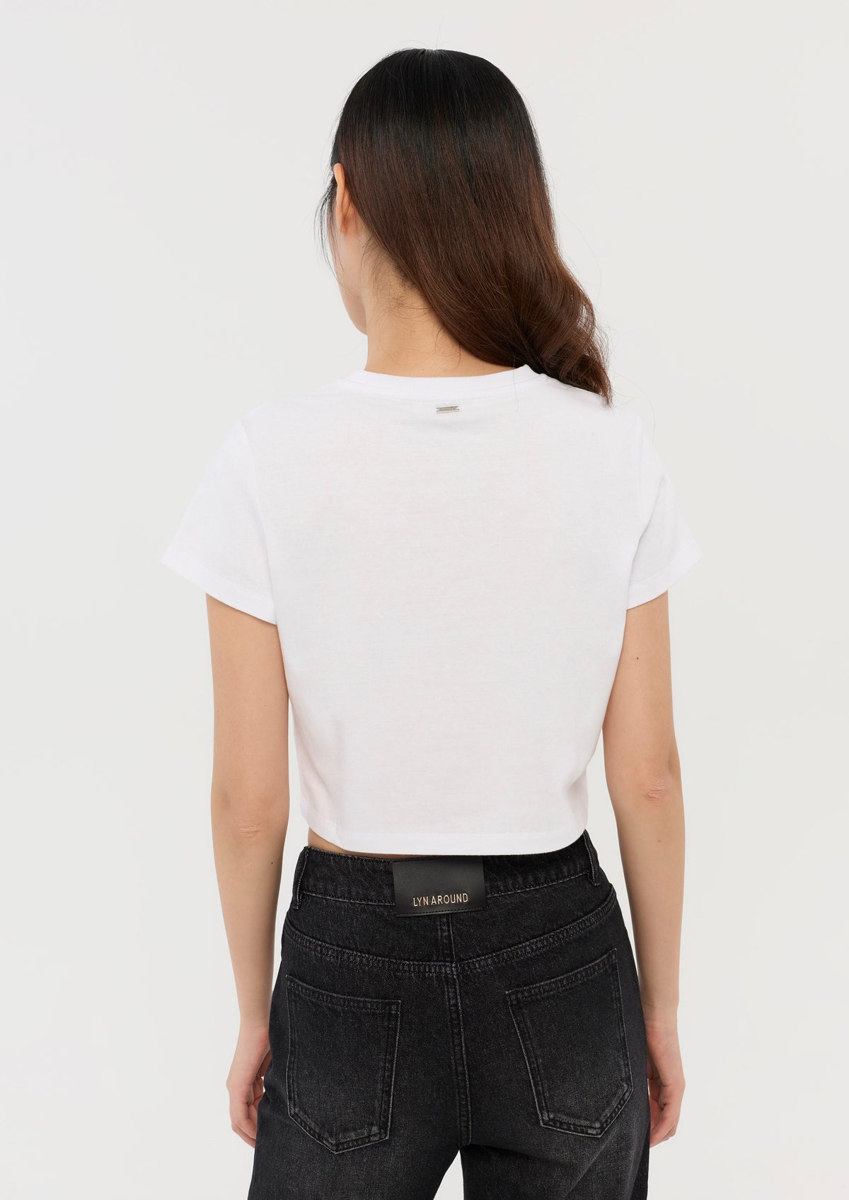 เสื้อยืดครอปแขนสั้นพิมพ์ลาย คอลเลกชัน In Dream's Orbit