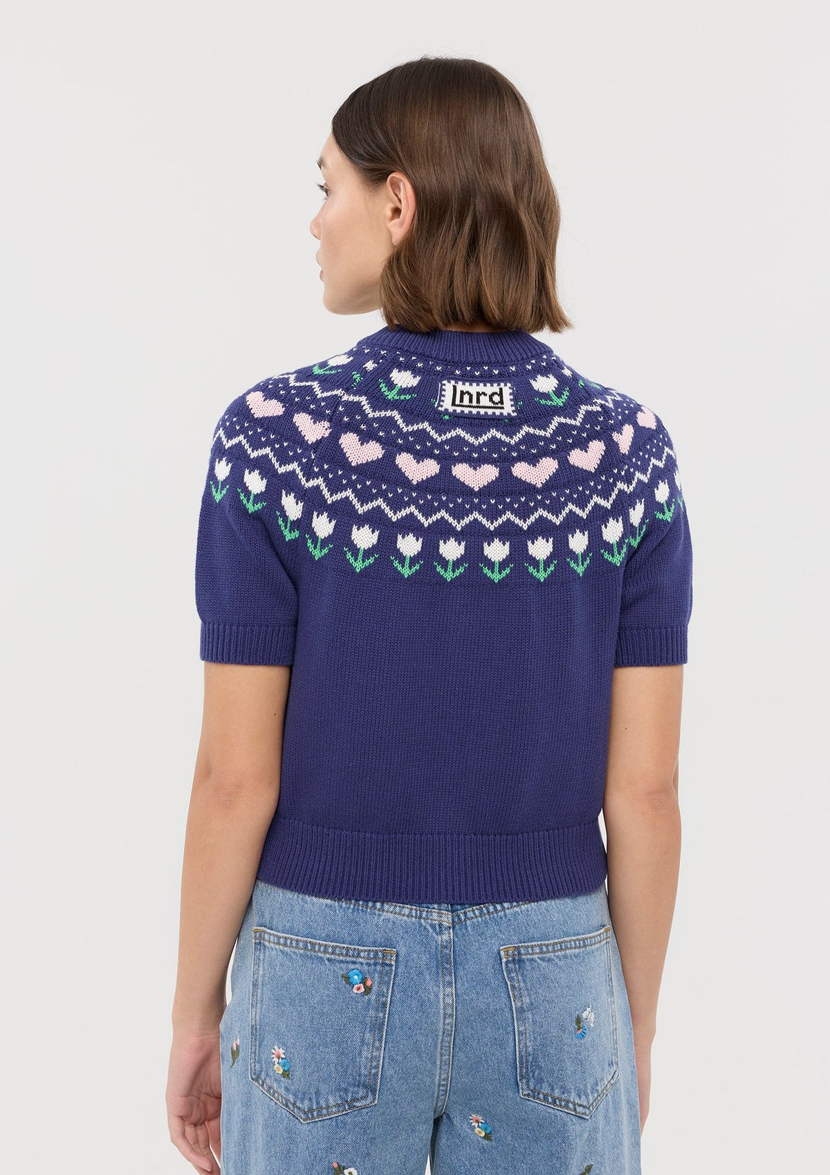  Knitted Short Sleeve Top Sacred Botonica