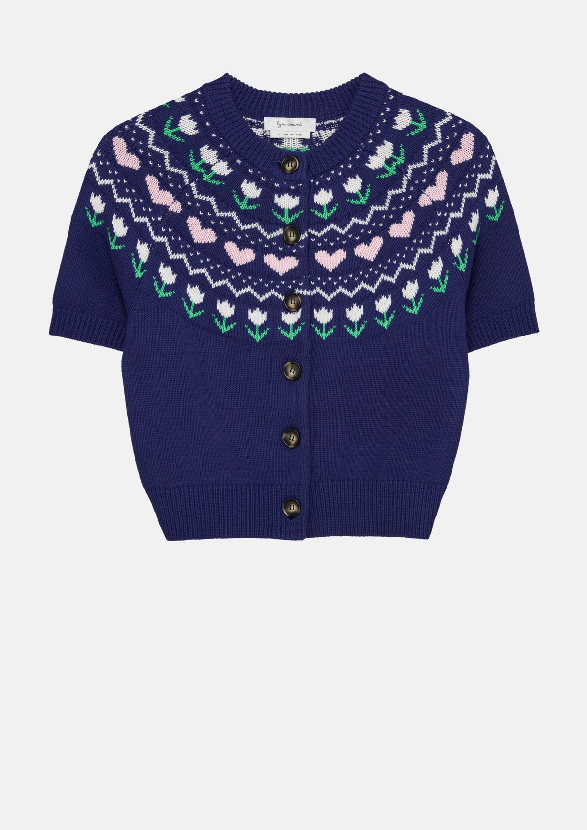  Knitted Short Sleeve Top Sacred Botonica