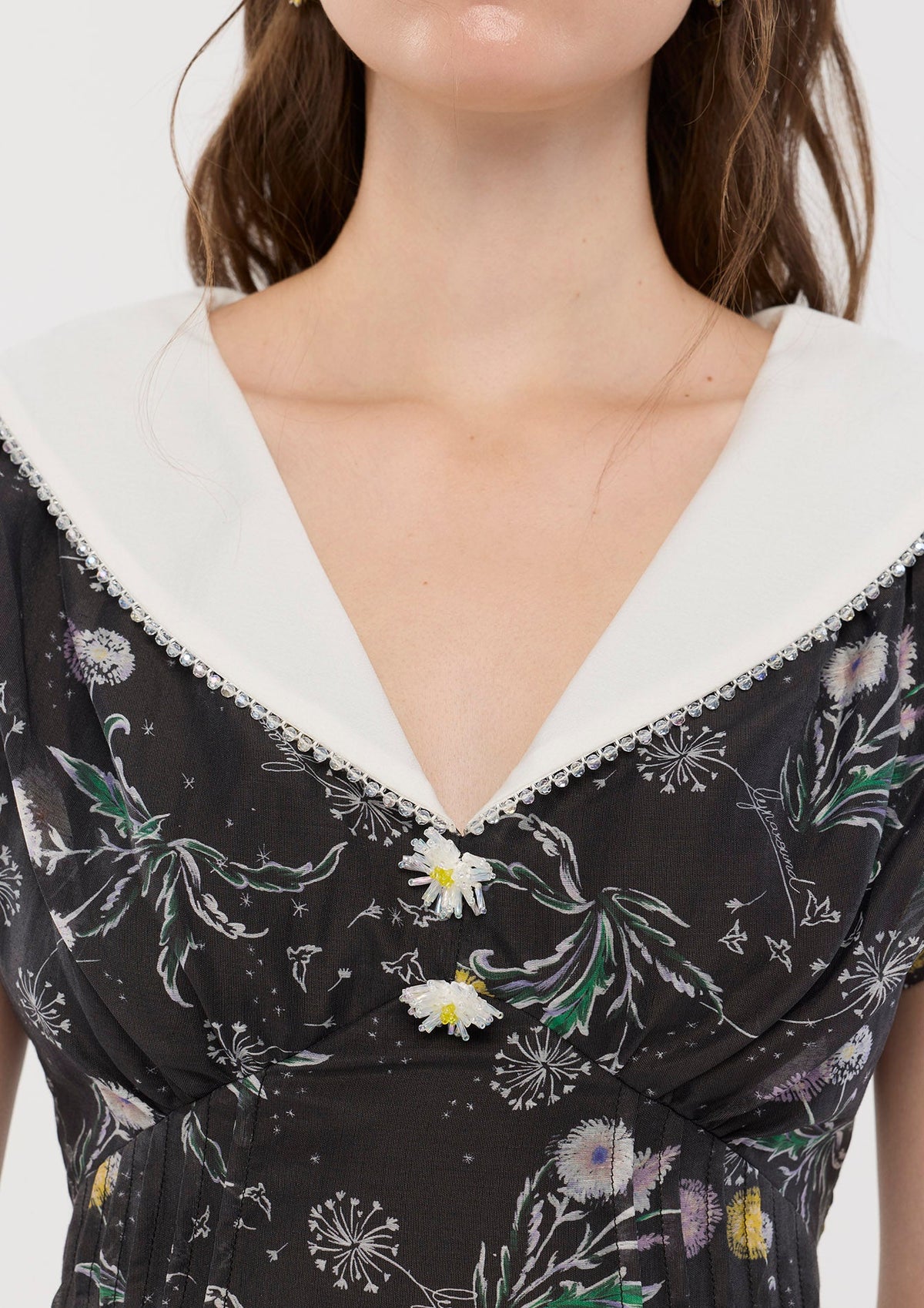 Print Sleeveless Mini Dress Sacred Botanica