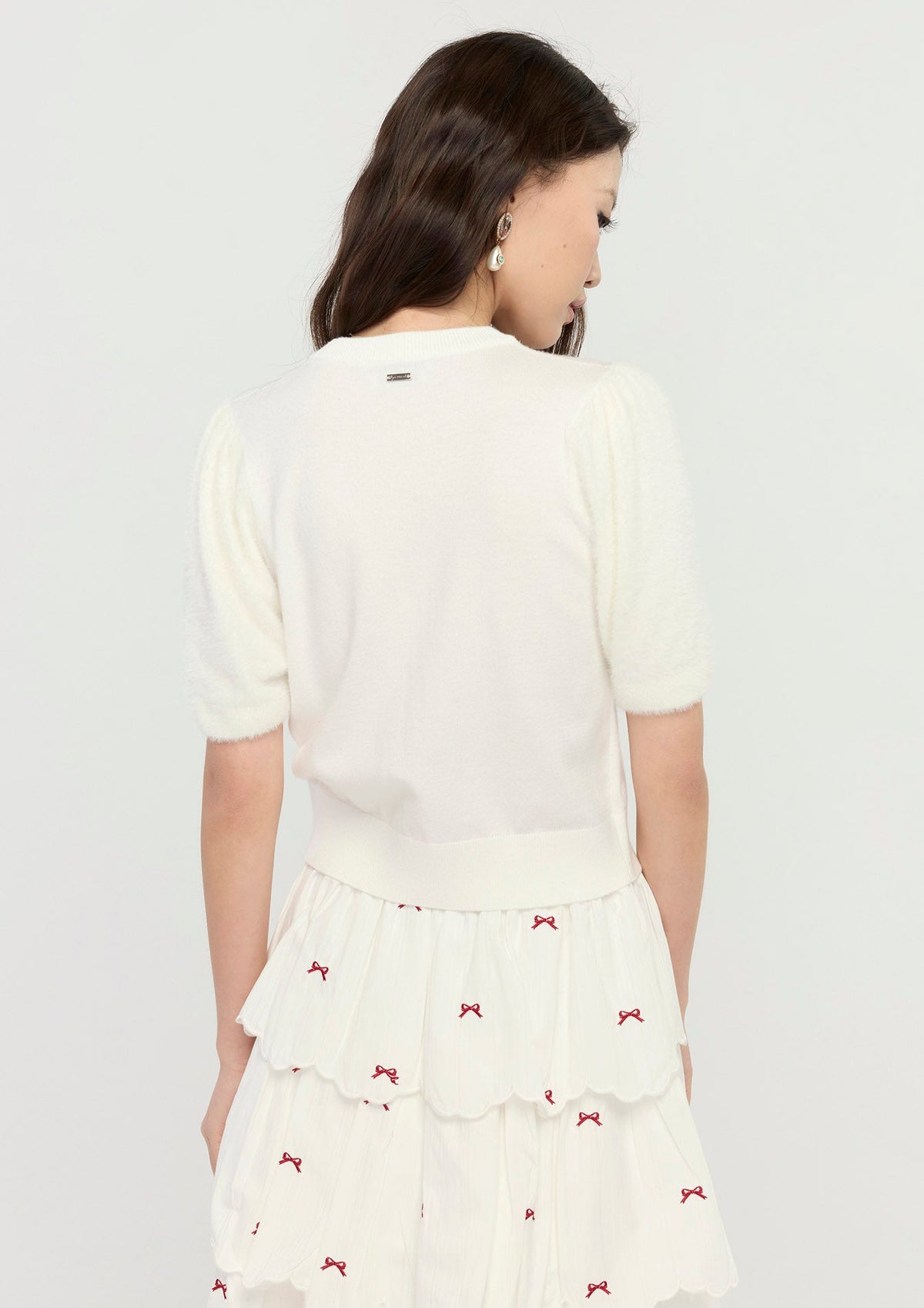 เสื้อแขนสั้นลายกราฟิกสุนัข คอลเลกชัน Holiday Sweetheart